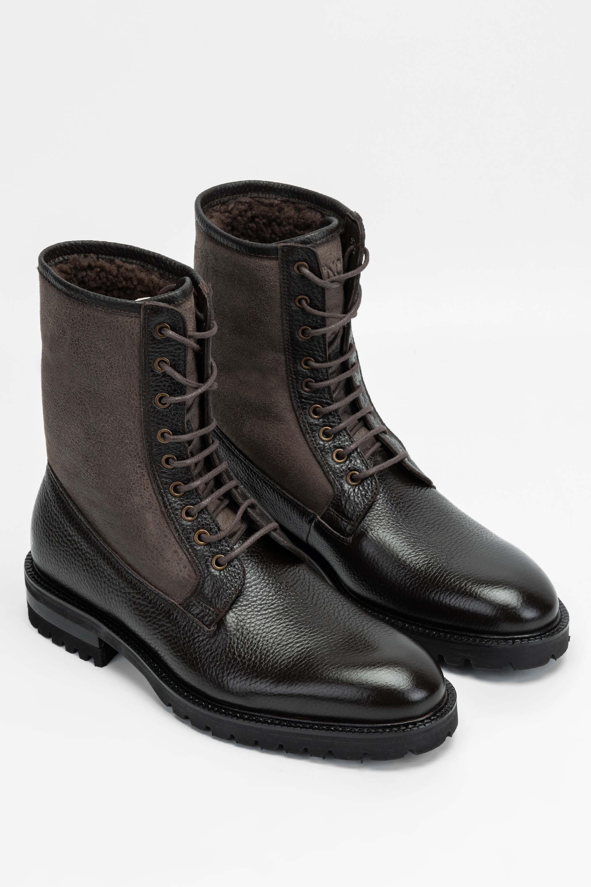 Tamer Tanca Erkek Hakiki Deri Kahverengi POSTAL Bot