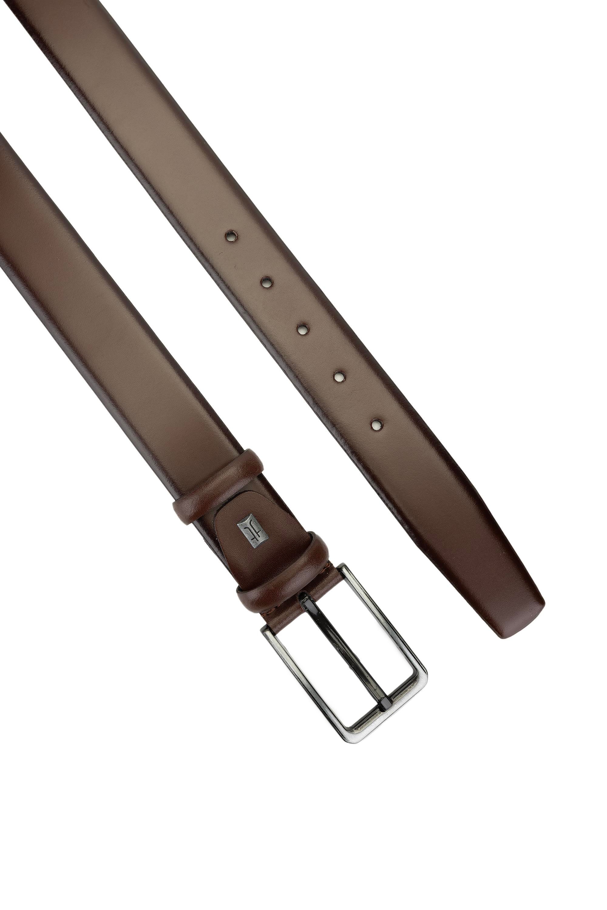 Tamer Tanca Erkek Hakiki Deri Kahverengi Kemer