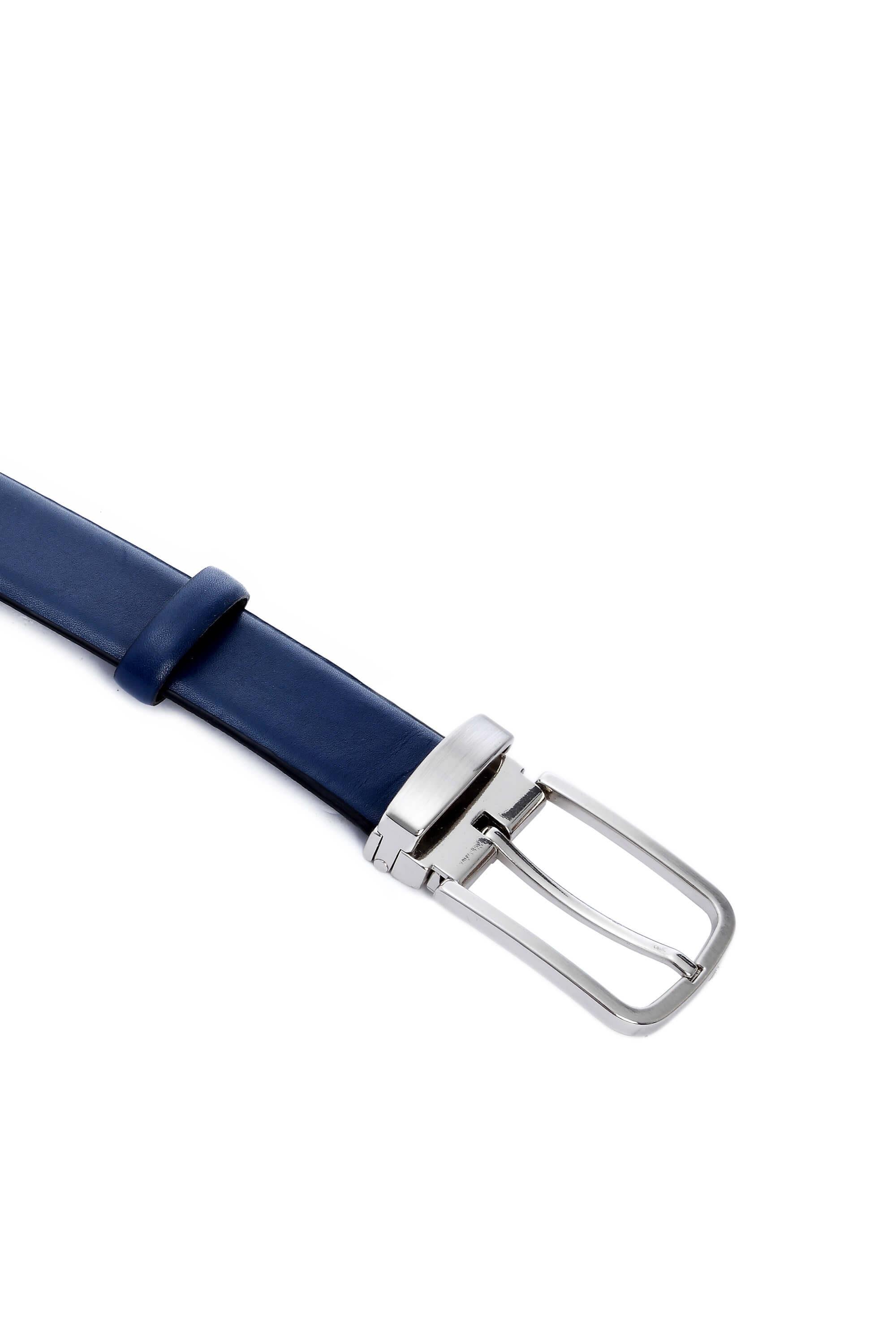 Tamer Tanca Erkek Hakiki Deri Lacivert Kemer