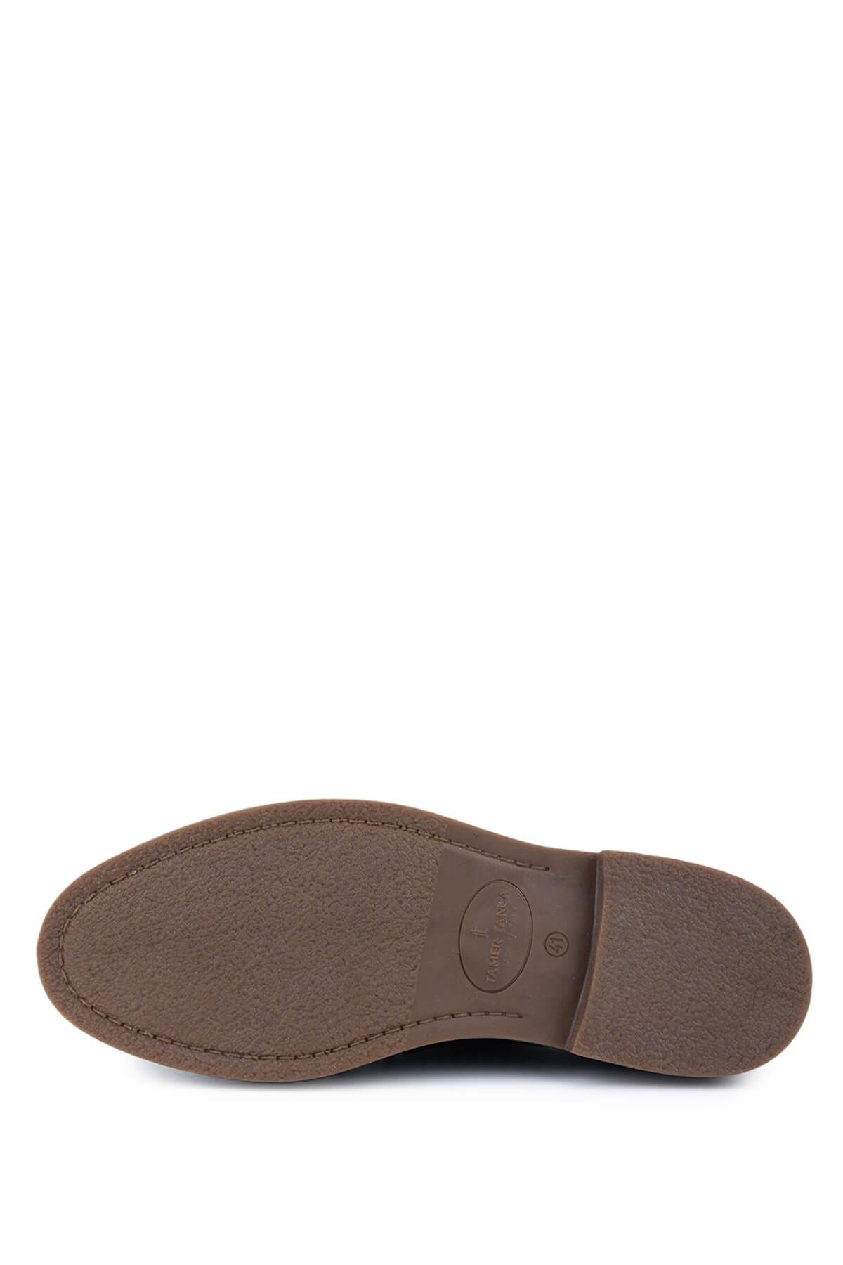 Tamer Tanca Erkek Hakiki Deri Lacivert Süet Casual Ayakkabı