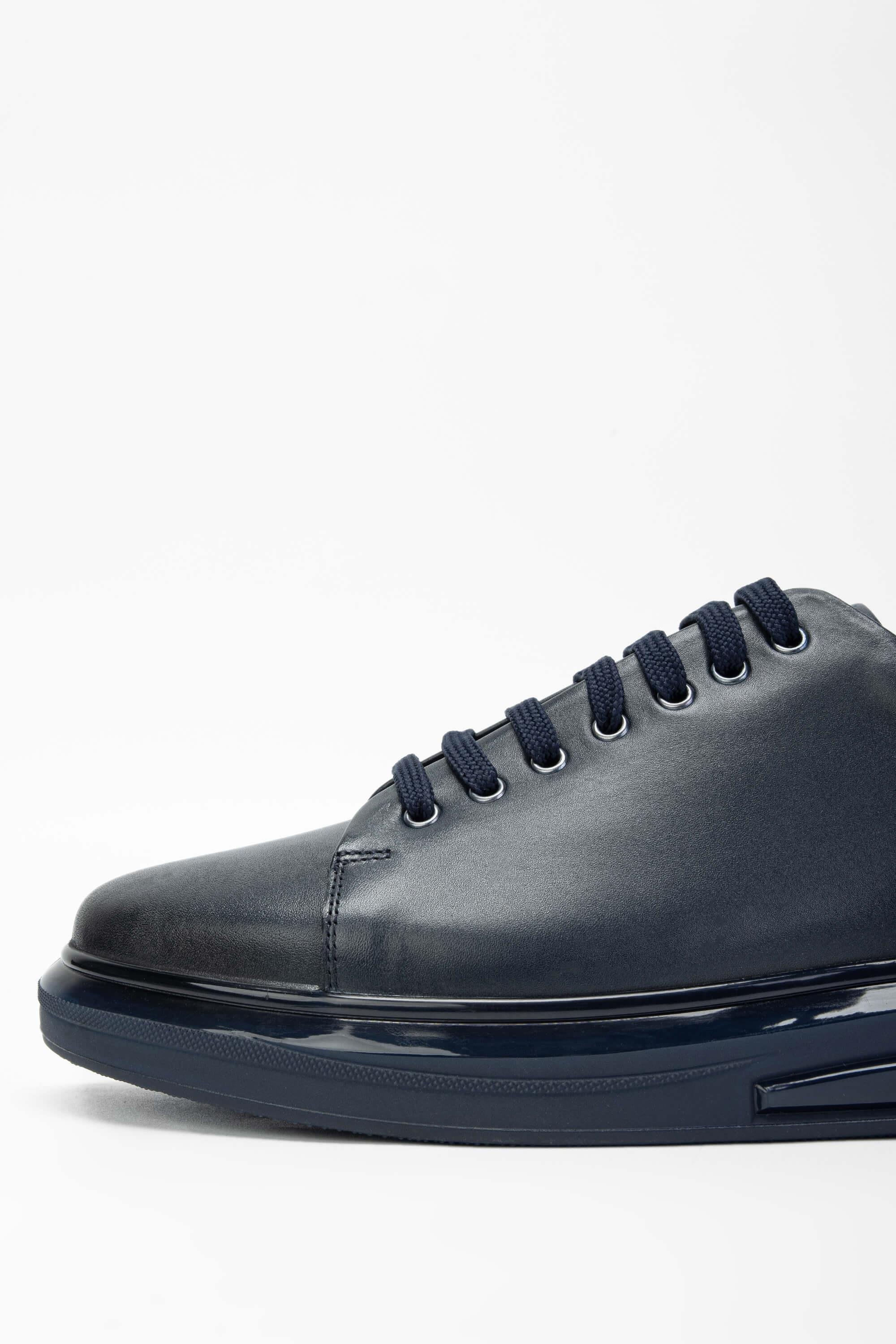 Tamer Tanca Erkek Hakiki Deri Lacivert Sneakers & Spor Ayakkabı