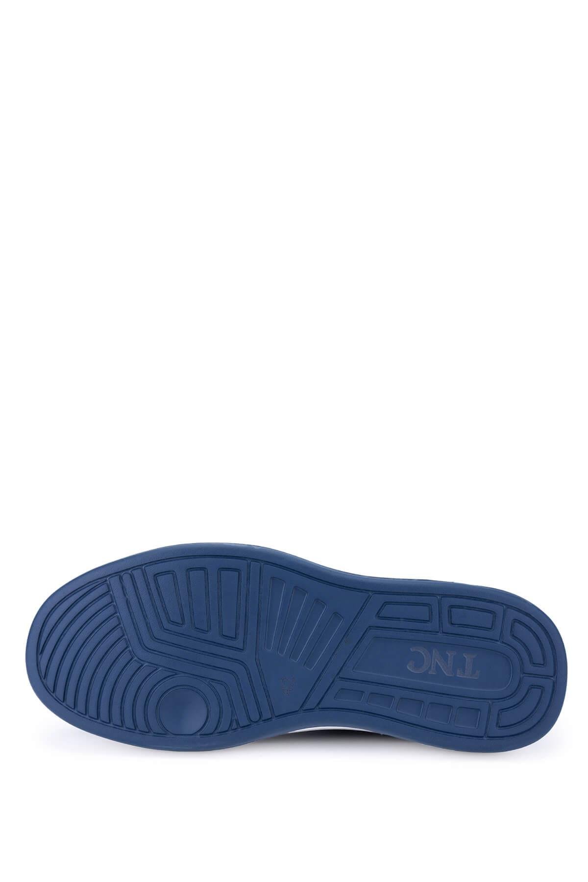 Tamer Tanca Erkek Hakiki Deri Lacivert Sneakers & Spor Ayakkabı