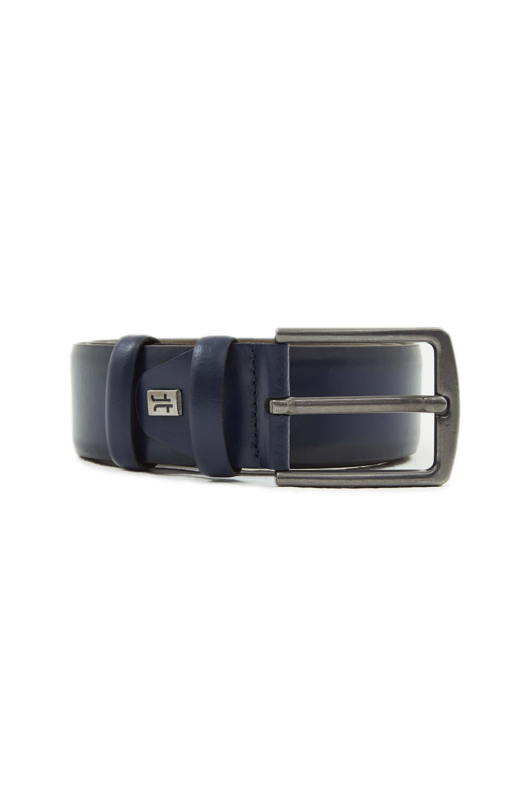 Tamer Tanca Erkek Hakiki Deri Lacivert Kemer