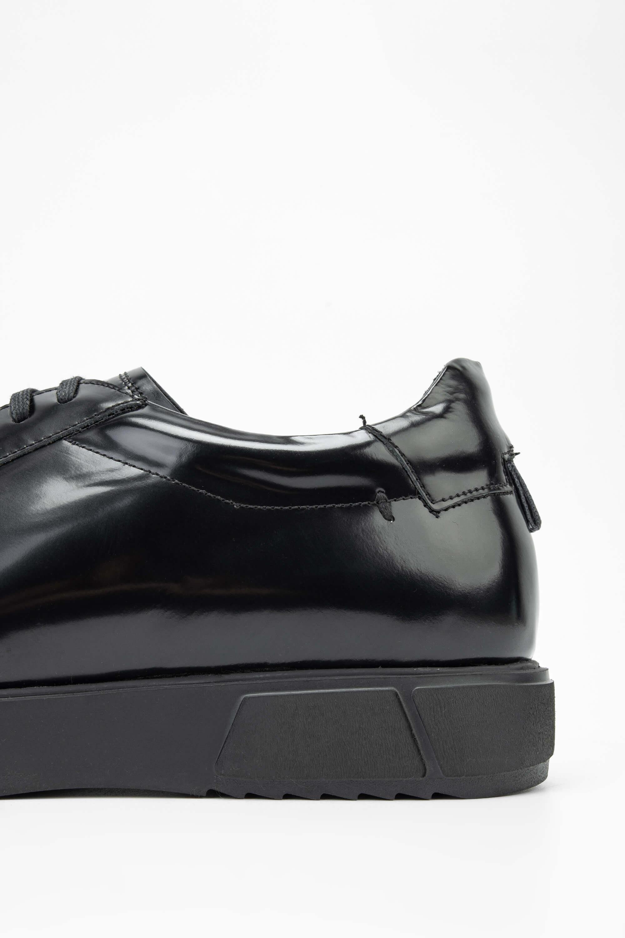 Tamer Tanca Erkek Hakiki Deri Siyah Açma Casual Ayakkabı