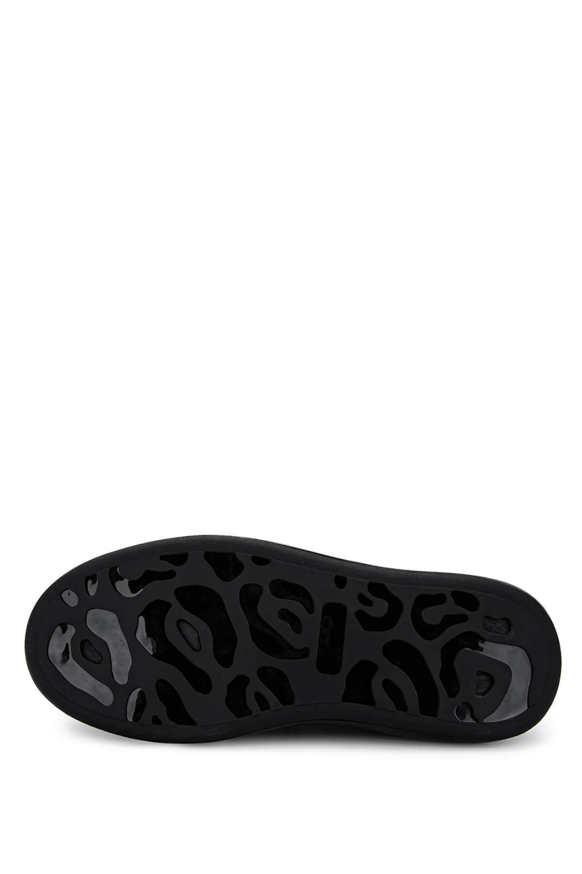 Tamer Tanca Erkek Hakiki Deri Siyah Açma Loafer Ayakkabı