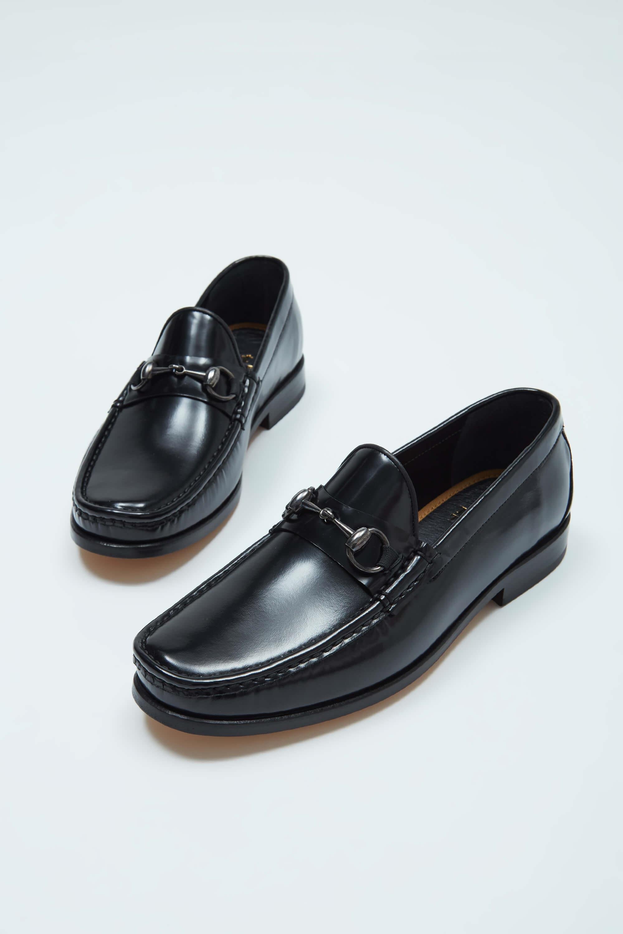 Tamer Tanca Erkek Hakiki Deri Siyah Açma Mokasen & Loafer Ayakkabı