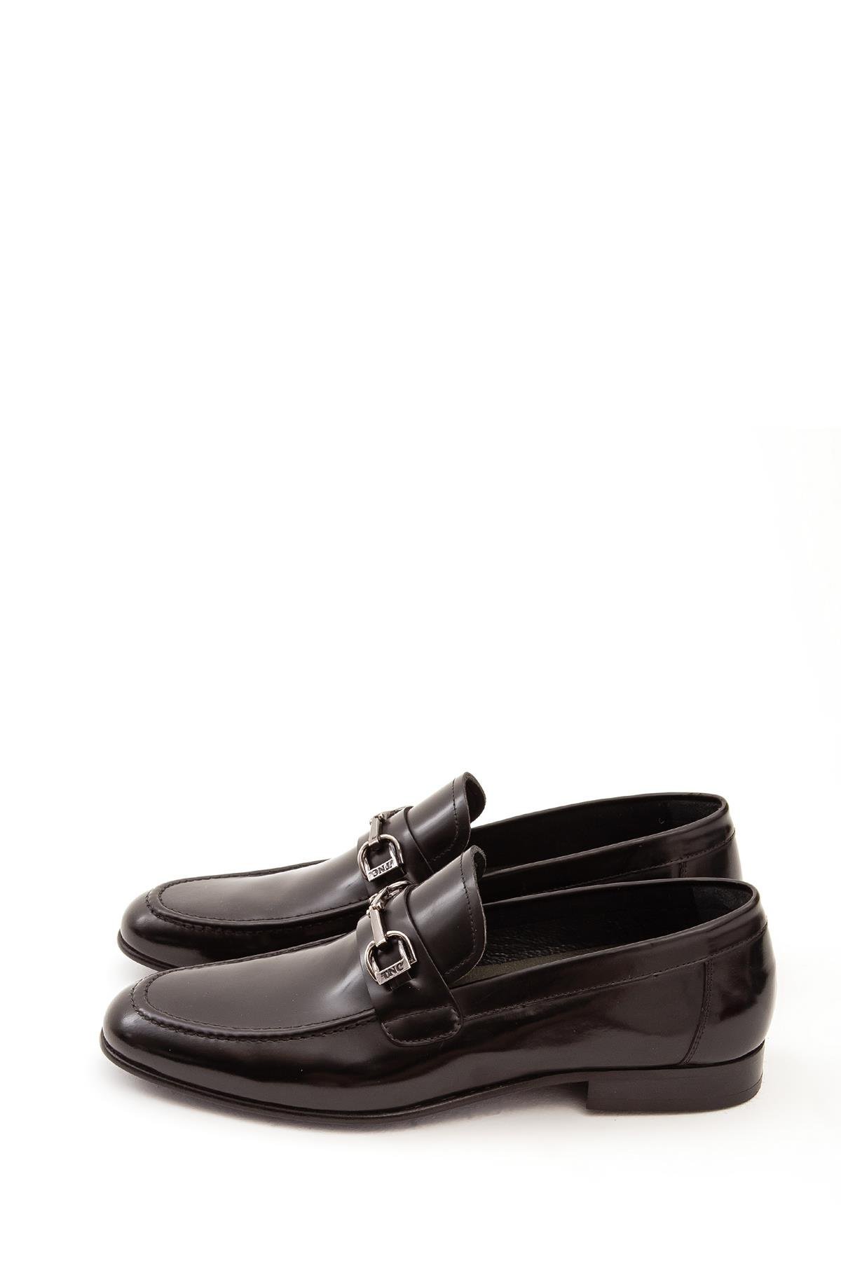 Tamer Tanca Erkek Hakiki Deri Siyah Açma Makosen Ayakkabı