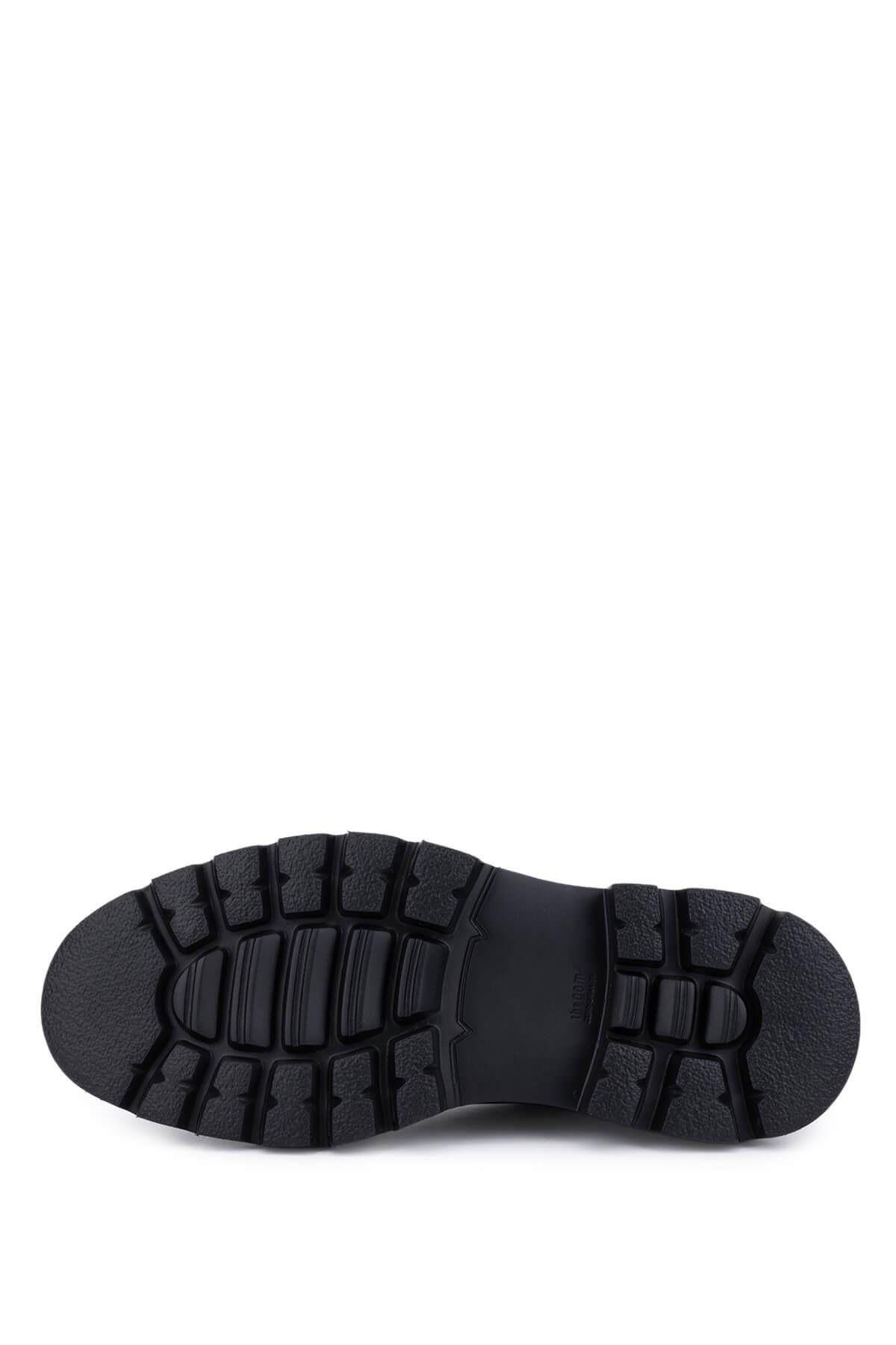 Tamer Tanca Erkek Hakiki Deri Siyah Casual Ayakkabı