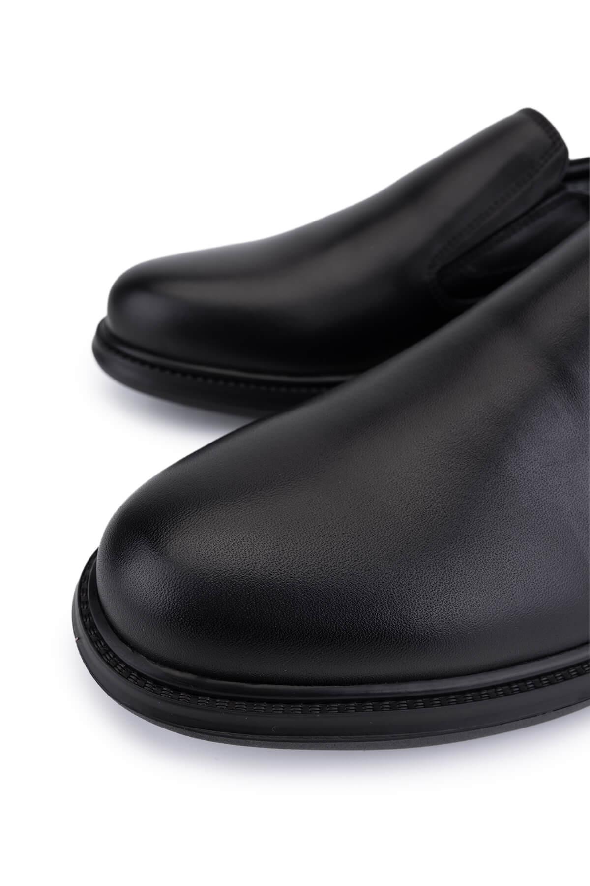 Tamer Tanca Erkek Hakiki Deri Siyah Casual Ayakkabı