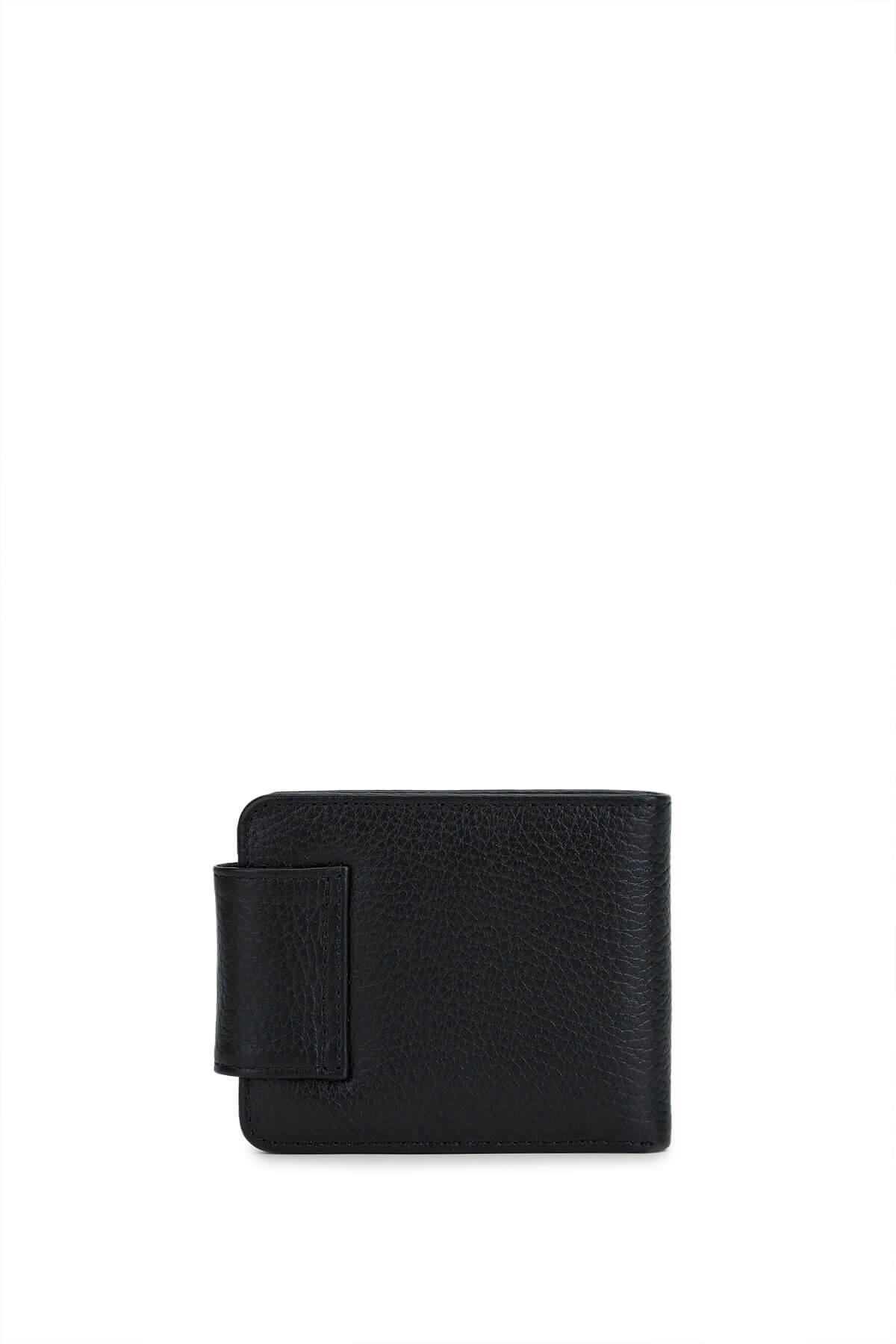 Tamer Tanca Erkek Hakiki Deri Siyah Cüzdan Cuzdan
