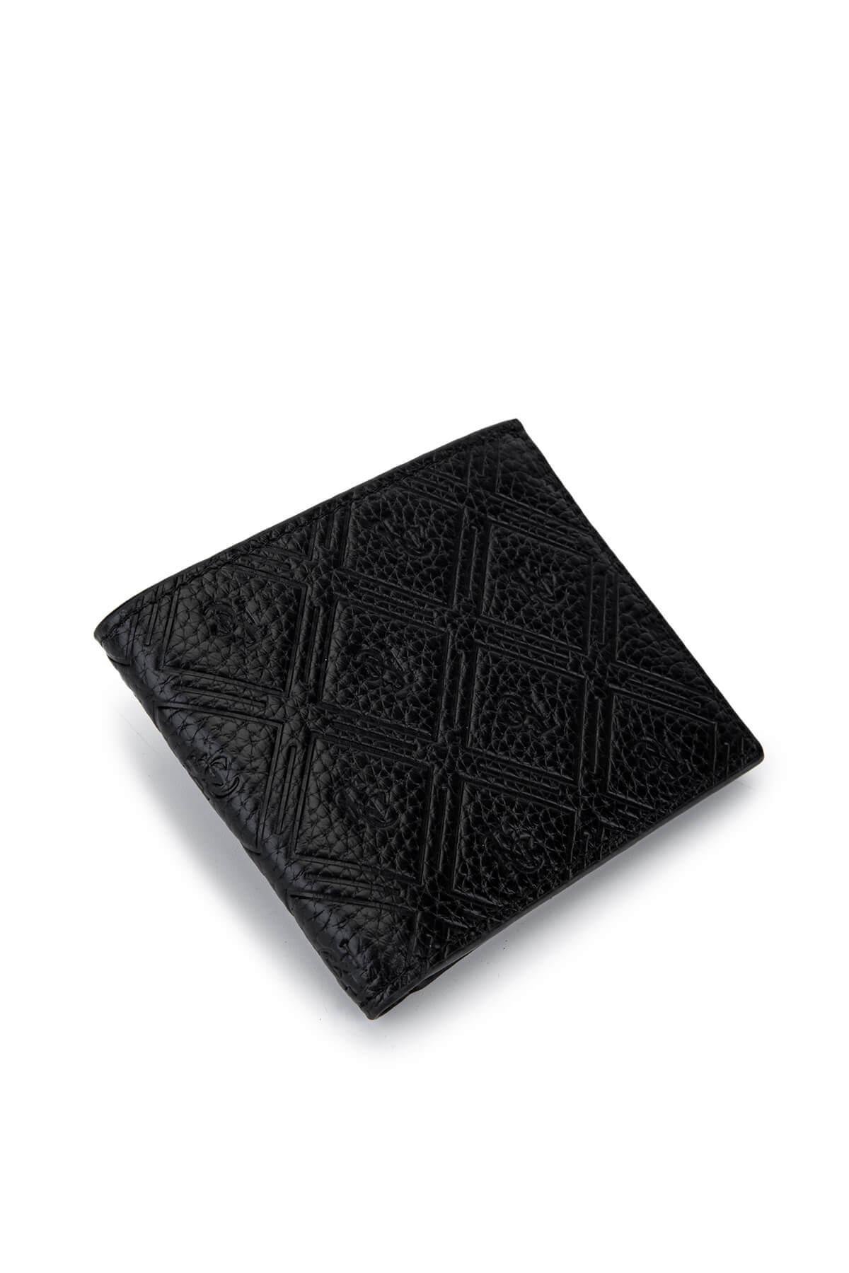 Tamer Tanca Erkek Hakiki Deri Siyah Cüzdan Cuzdan