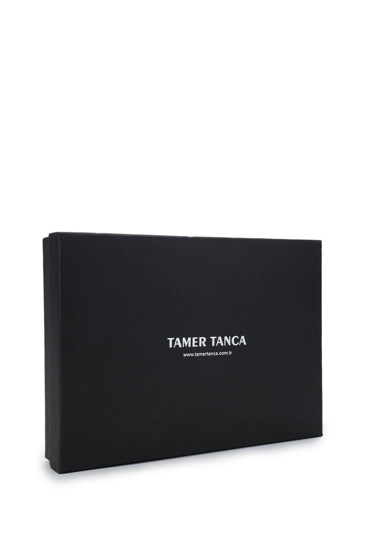 Tamer Tanca Erkek Hakiki Deri Siyah Deri Set Kutusu