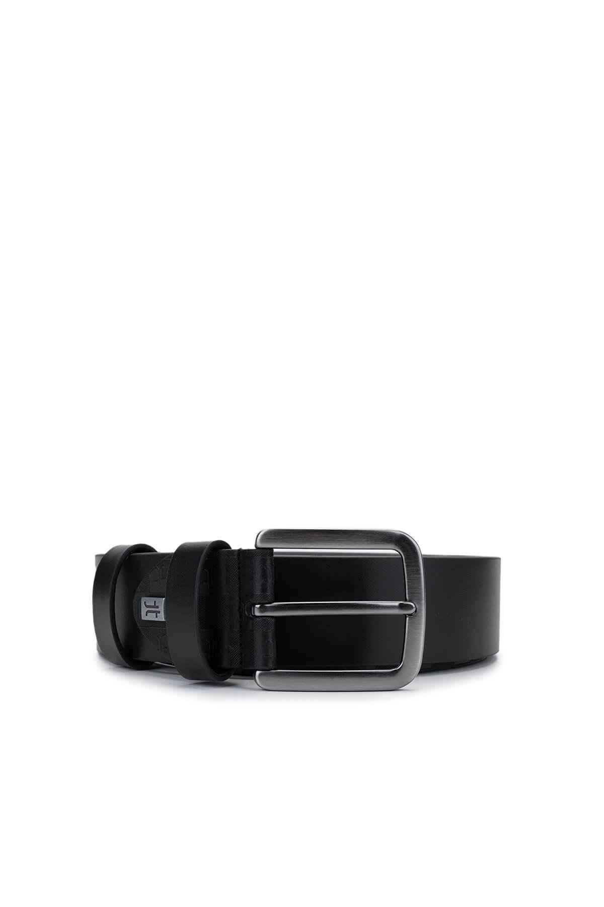 Tamer Tanca Erkek Hakiki Deri Siyah Deri Spor Kemer