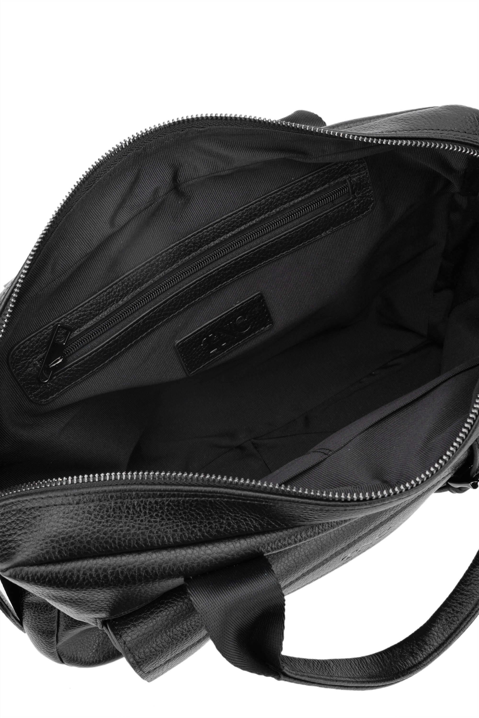 Tamer Tanca Erkek Hakiki Deri Siyah Floter Evrak Çantası