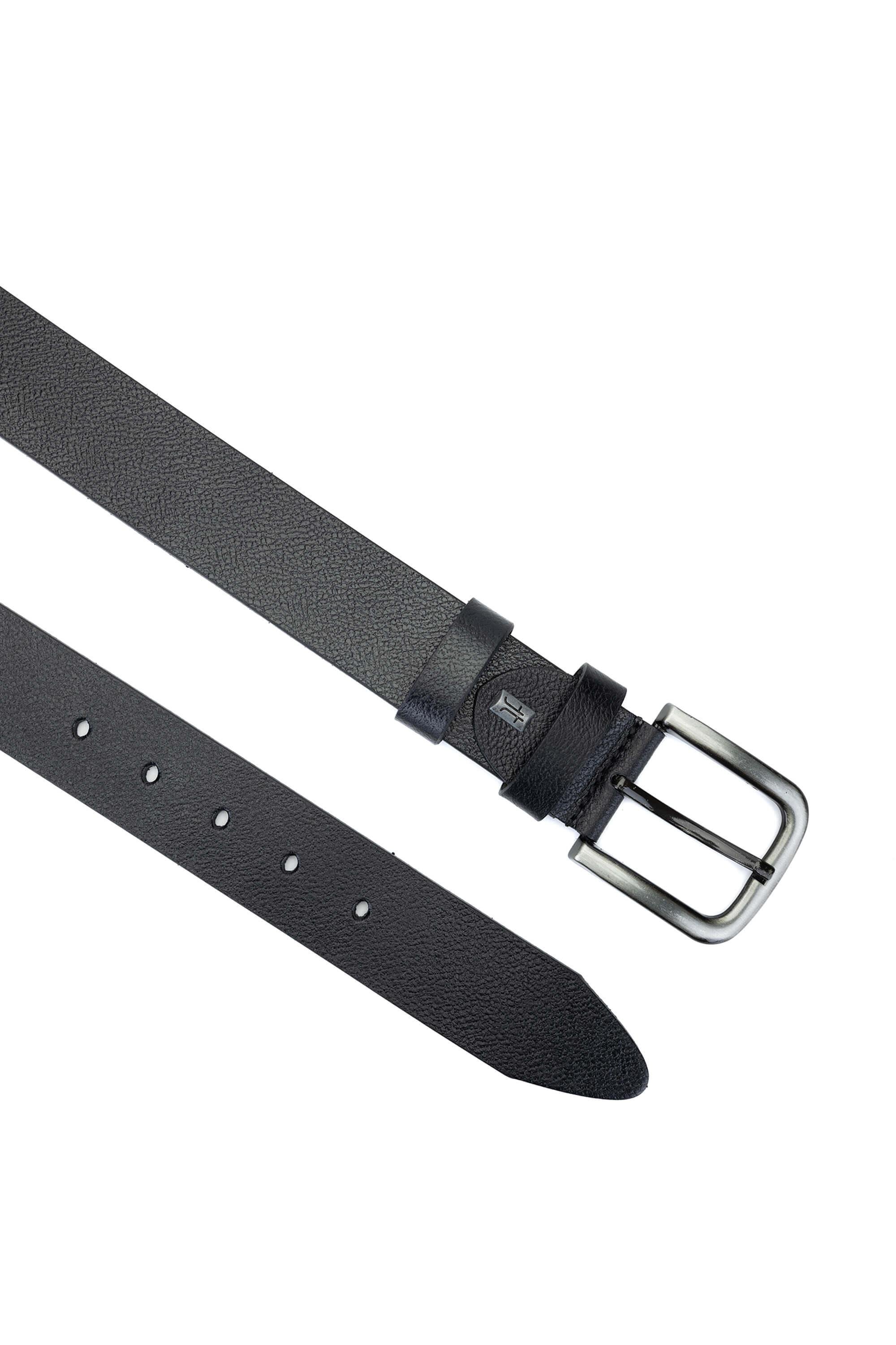 Tamer Tanca Erkek Hakiki Deri Siyah Kemer