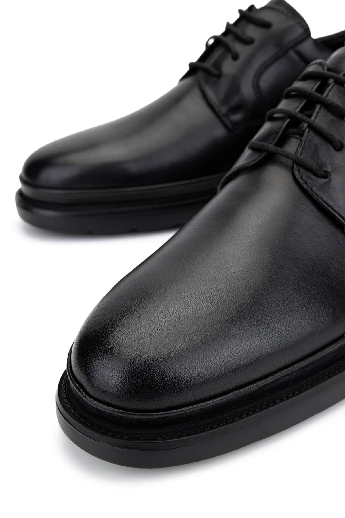 Tamer Tanca Erkek Hakiki Deri Siyah Klasik Ayakkabı