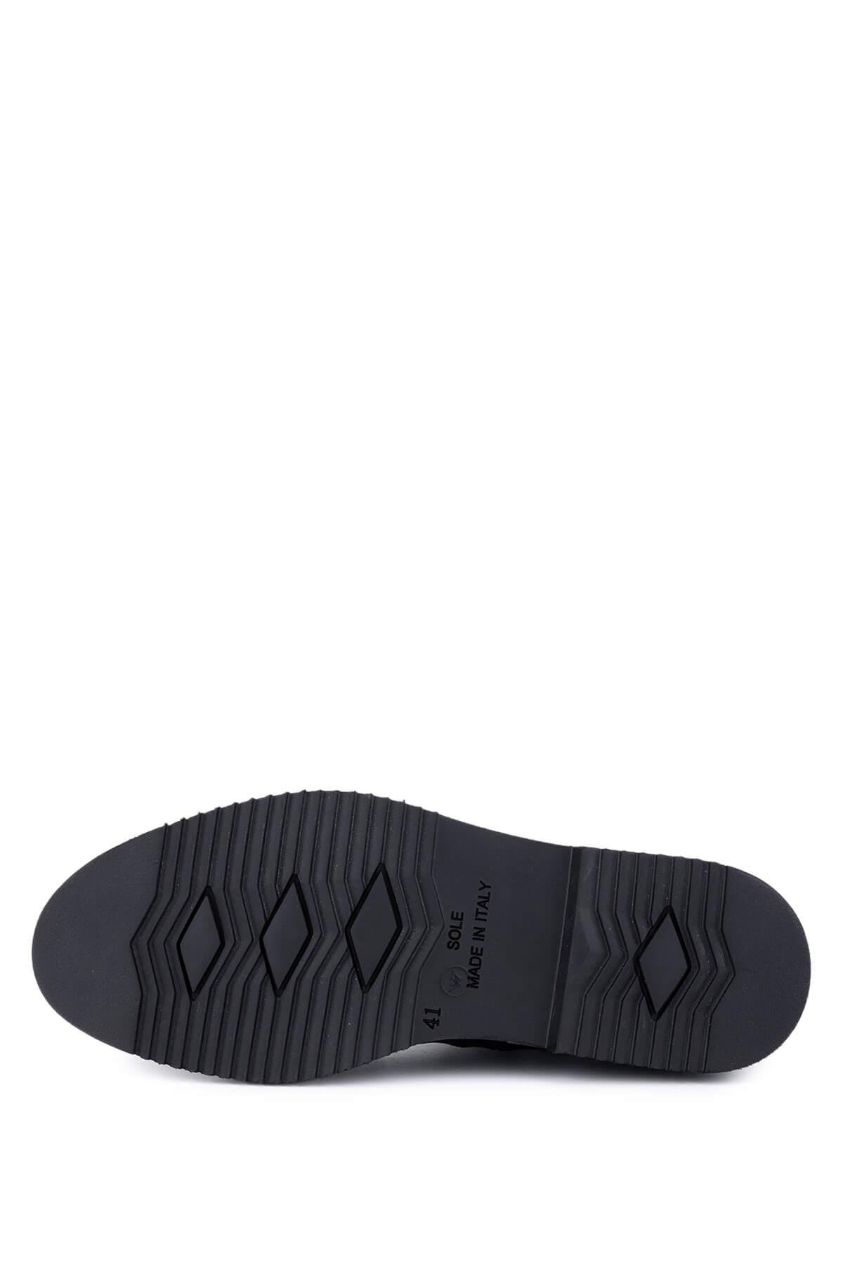 Tamer Tanca Erkek Hakiki Deri Siyah Klasik Bot