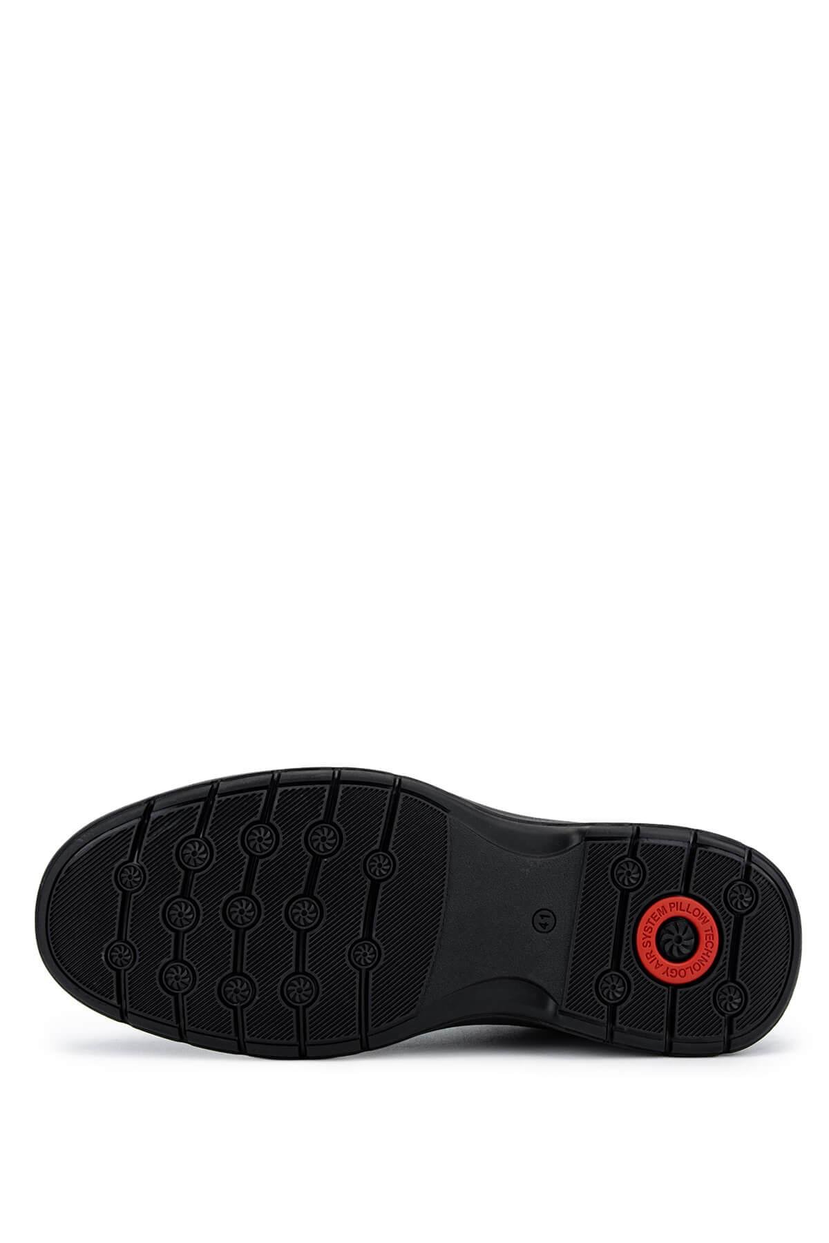 Tamer Tanca Erkek Hakiki Deri Siyah Klasik Ayakkabı