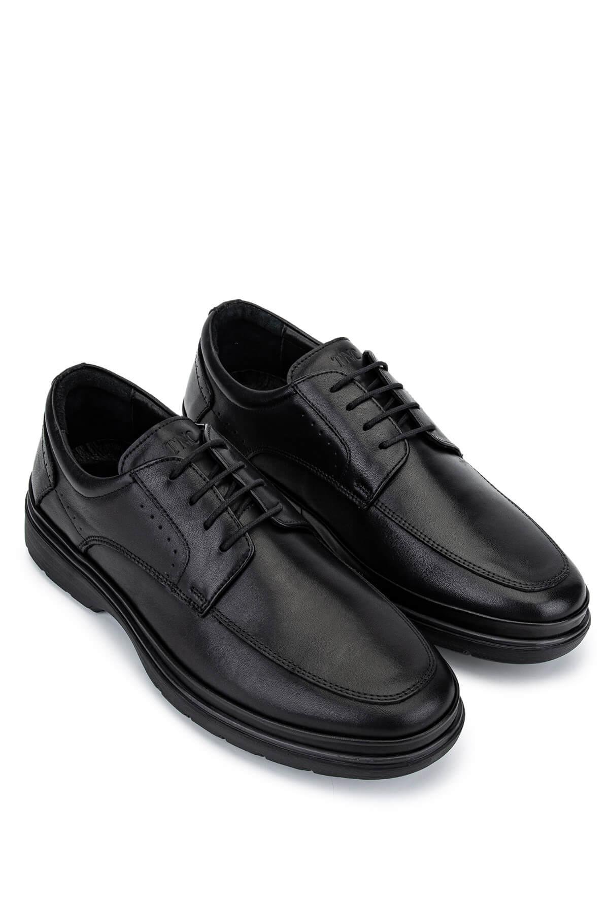 Tamer Tanca Erkek Hakiki Deri Siyah Klasik Ayakkabı
