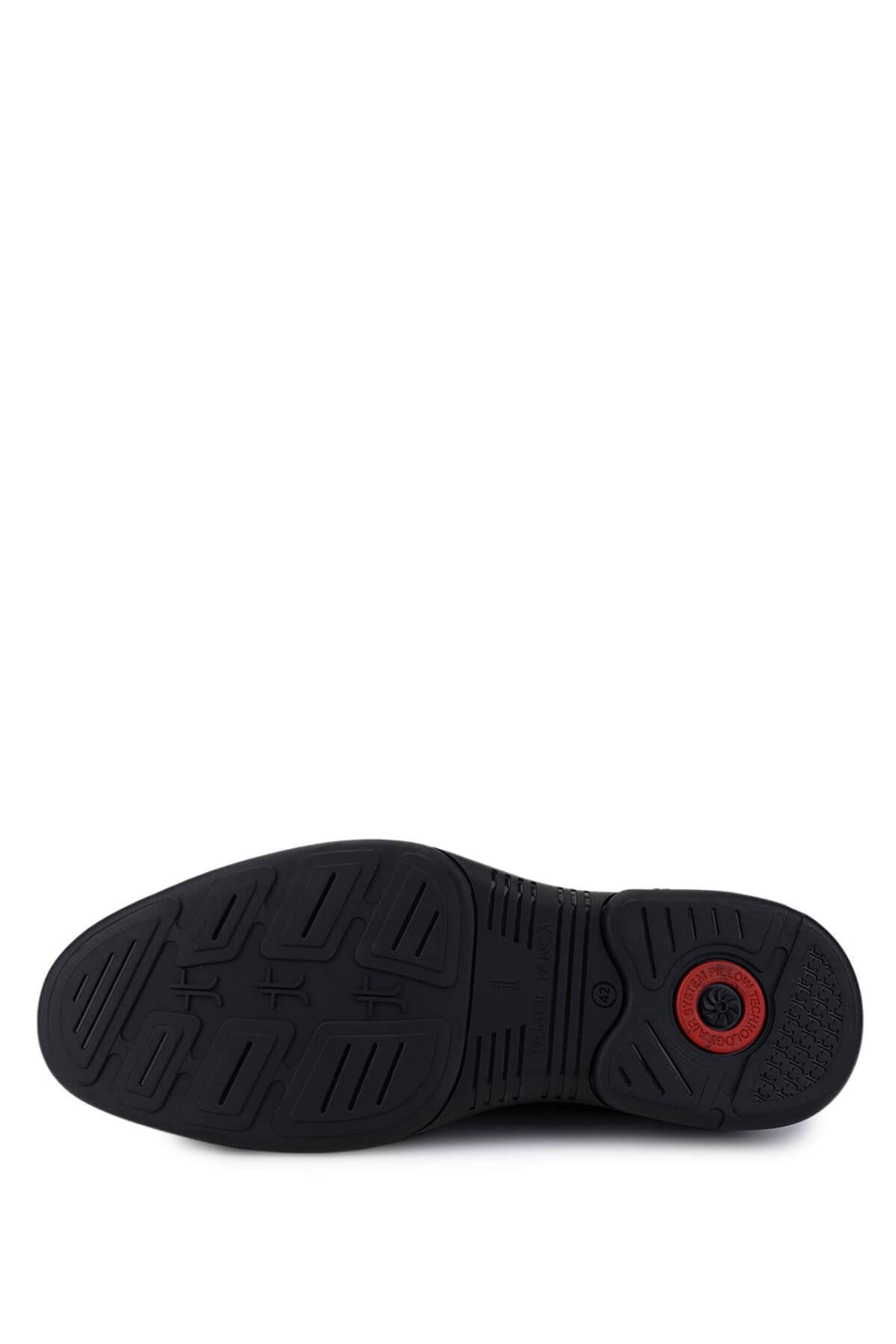 Tamer Tanca Erkek Hakiki Deri Siyah Klasik Ayakkabı