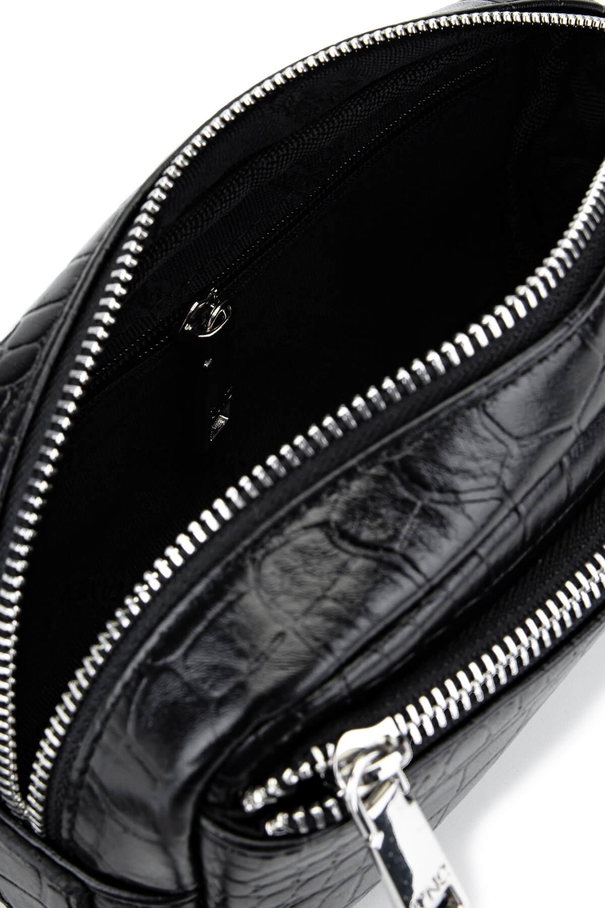 Tamer Tanca Erkek Hakiki Deri Siyah Kroko El Çantası