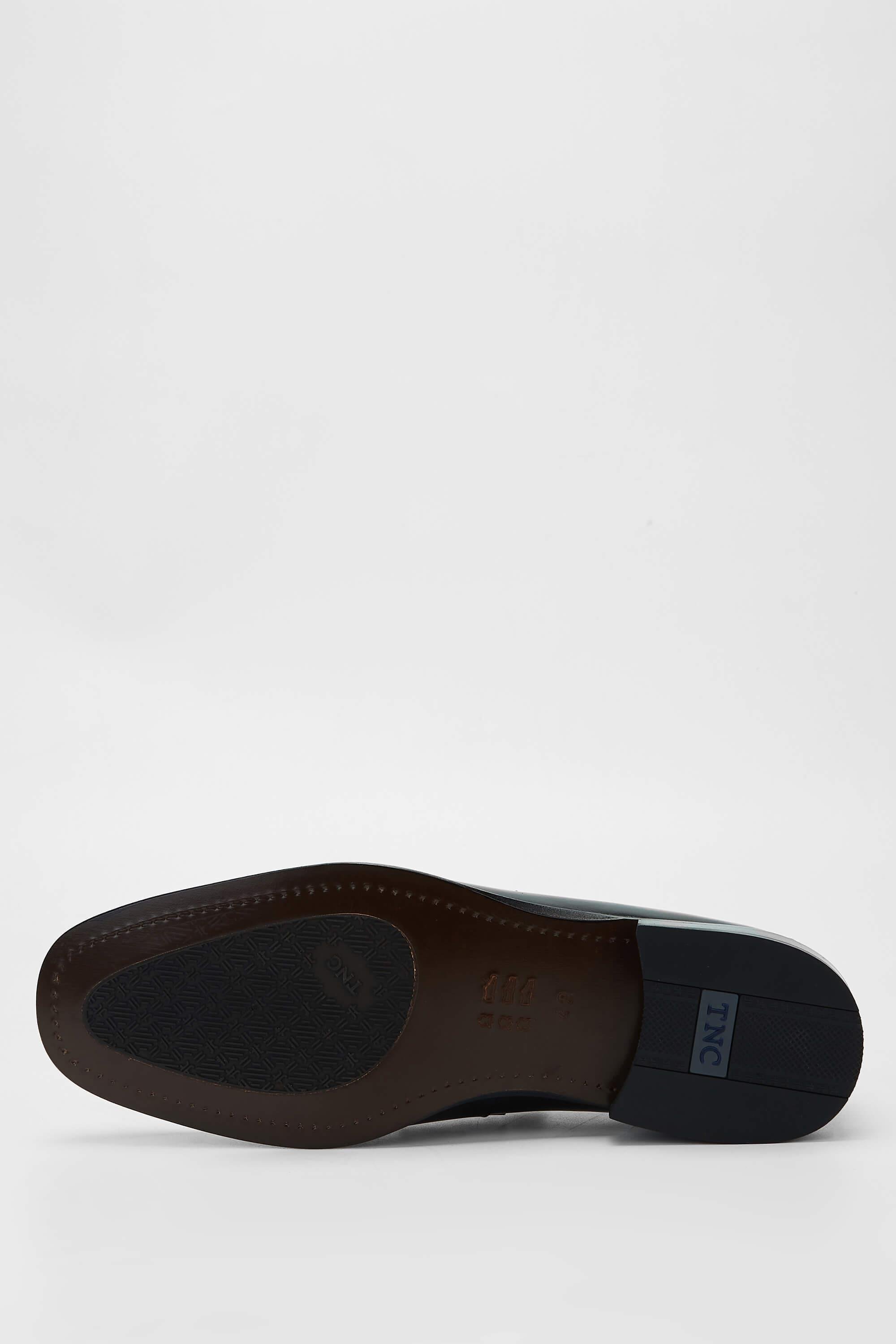 Tamer Tanca Erkek Hakiki Deri Siyah Makosen Ayakkabı