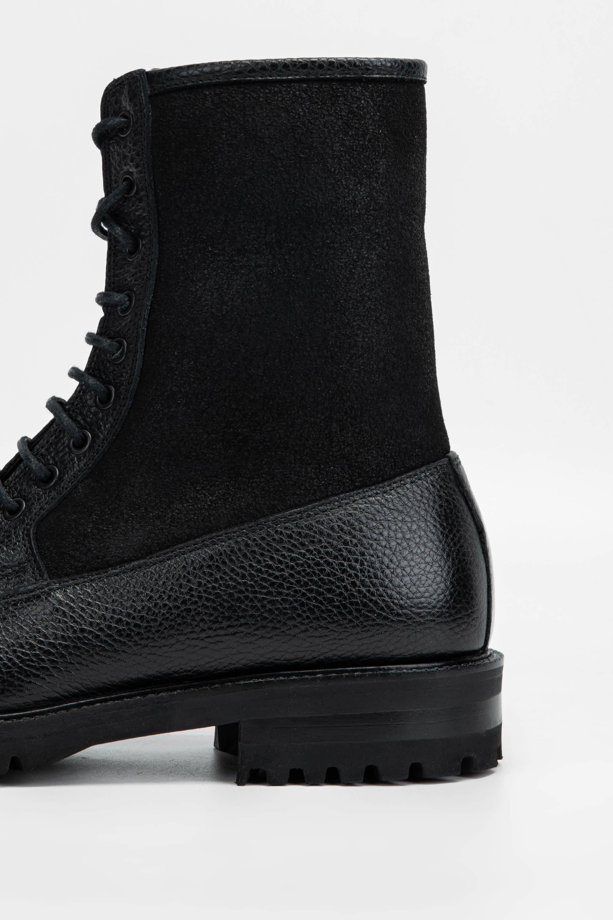 Tamer Tanca Erkek Hakiki Deri Siyah POSTAL Bot