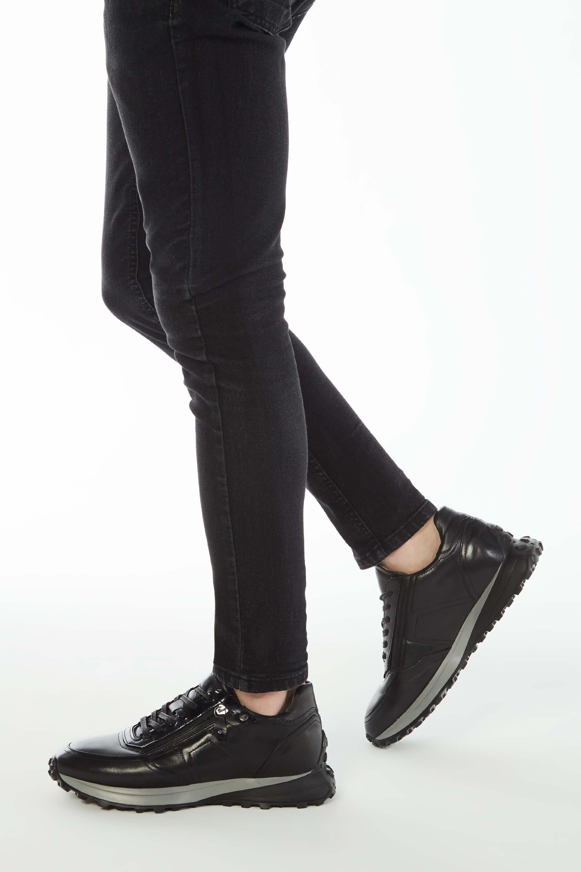 Tamer Tanca Erkek Hakiki Deri Siyah Sneakers & Spor Ayakkabı