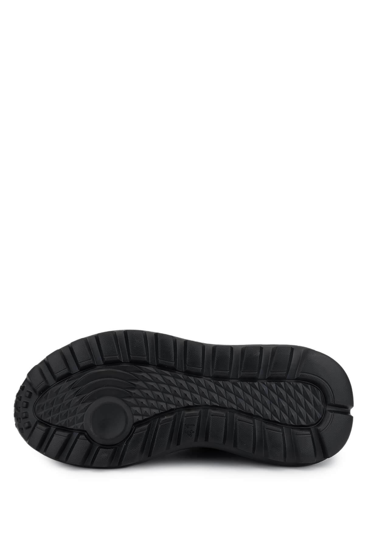 Tamer Tanca Erkek Hakiki Deri Siyah Sneakers & Spor Ayakkabı