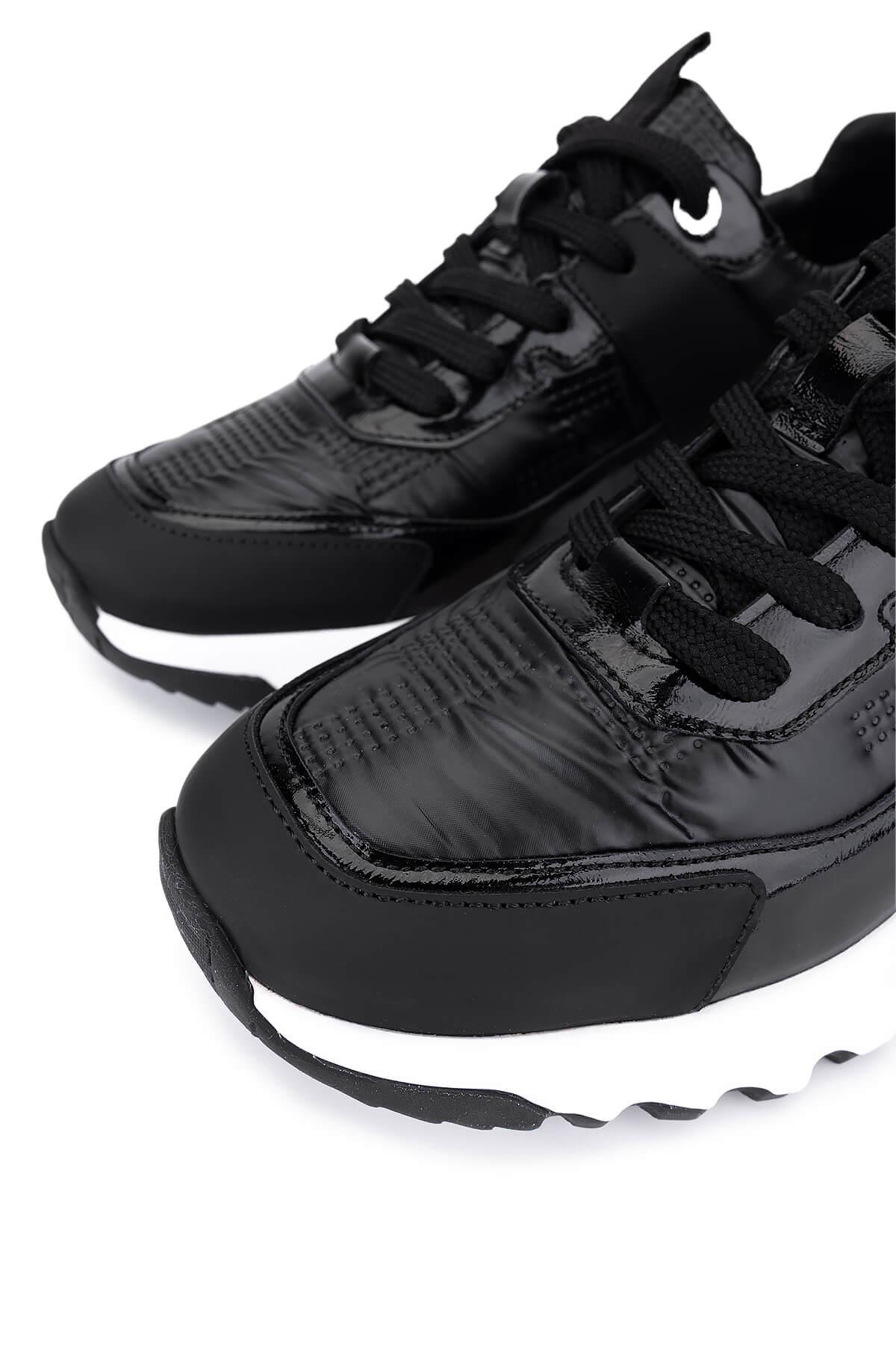 Tamer Tanca Erkek Hakiki Deri Siyah Sneakers & Spor Ayakkabı