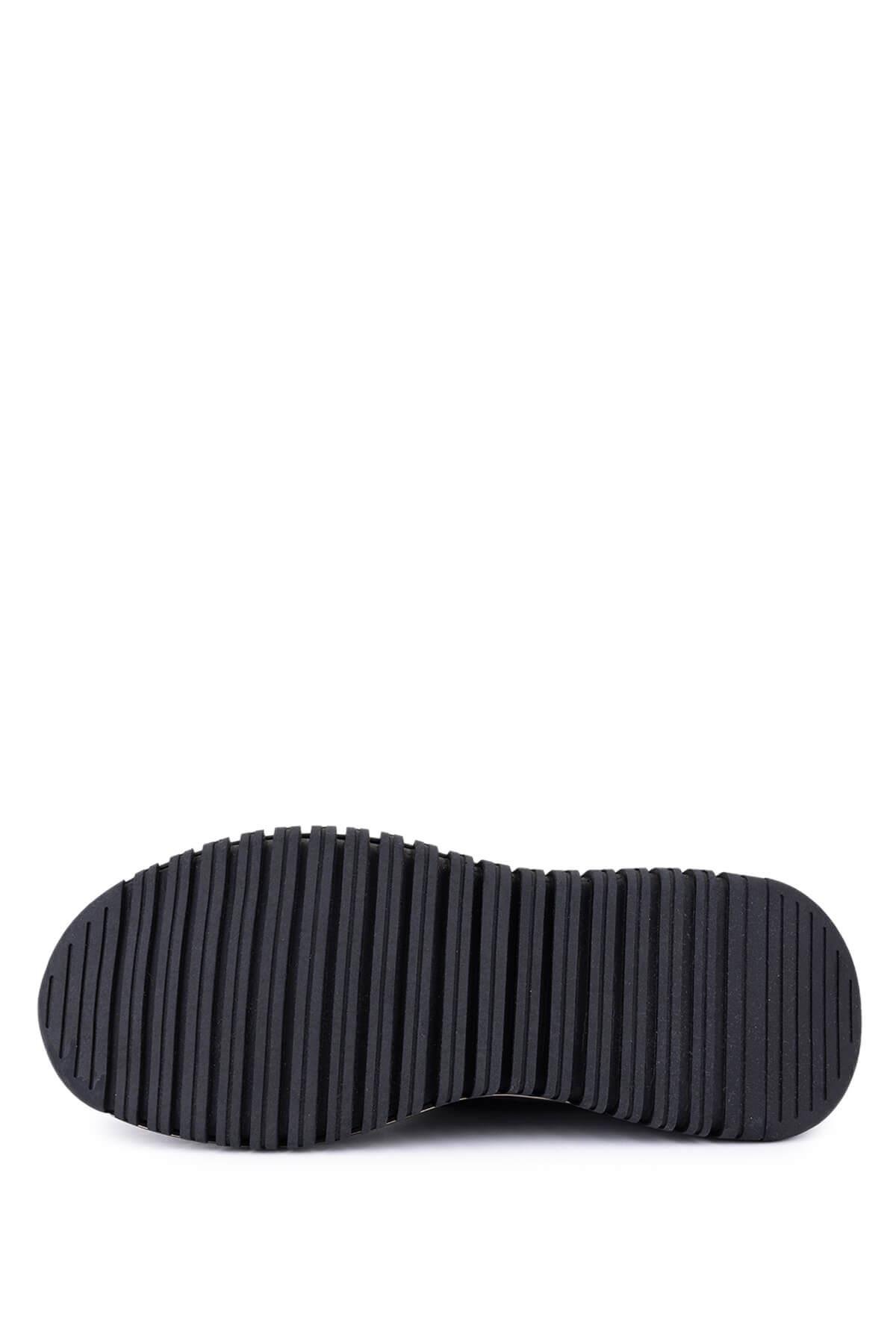 Tamer Tanca Erkek Hakiki Deri Siyah/Kahve Sneakers & Spor Ayakkabı