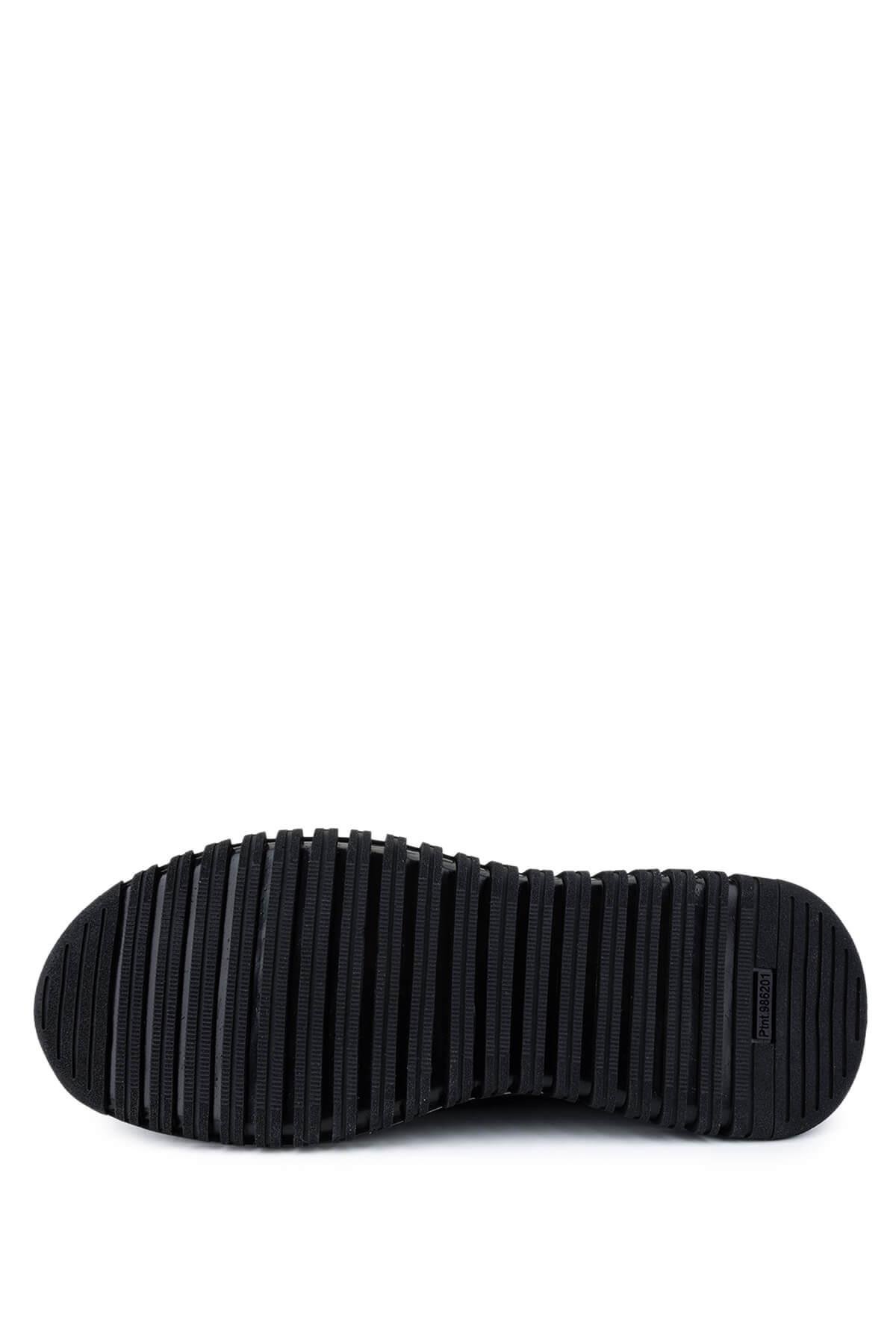 Tamer Tanca Erkek Hakiki Deri Siyah/Siyah Sneakers & Spor Ayakkabı