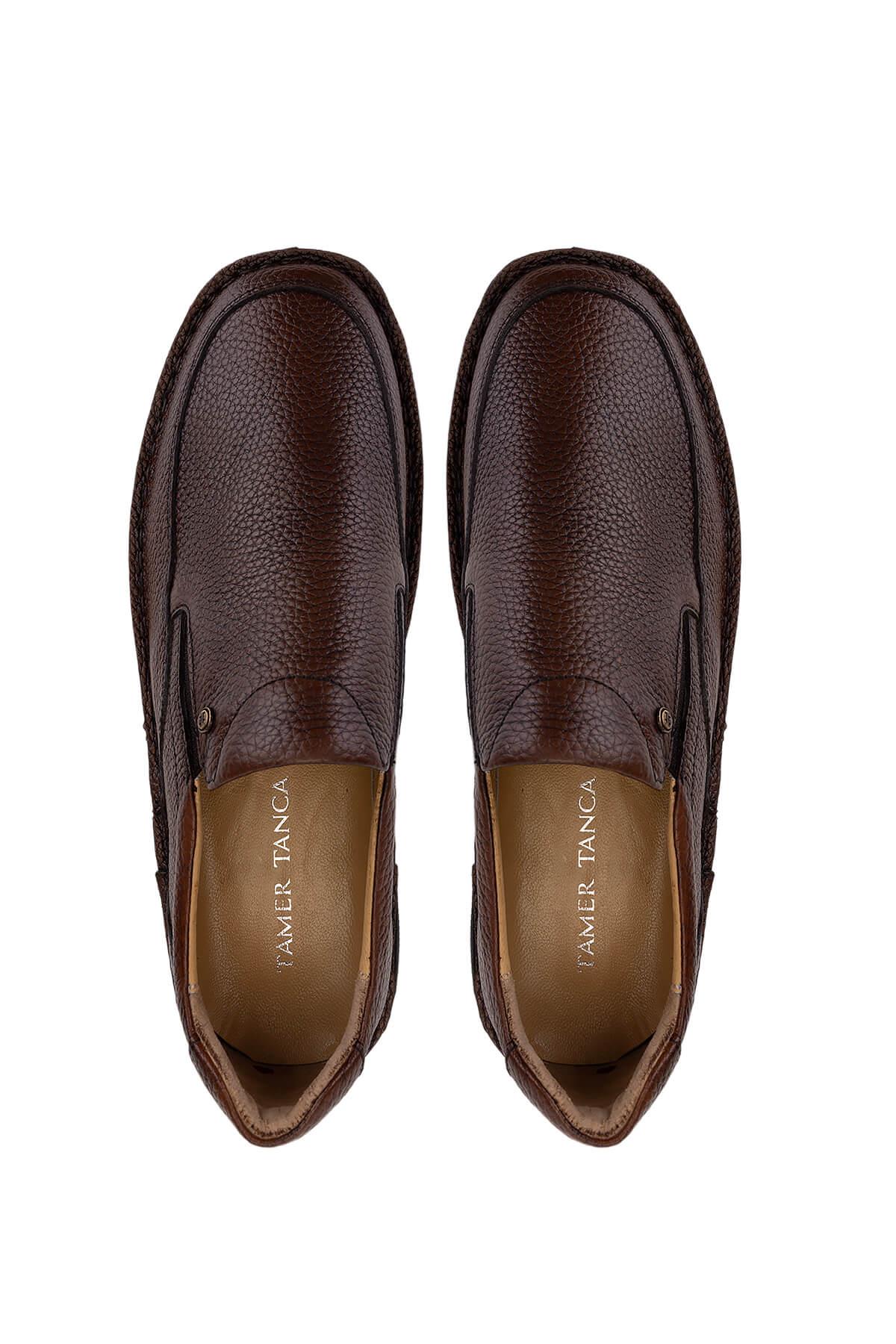 Tamer Tanca Erkek Hakiki Deri Taba Casual Ayakkabı