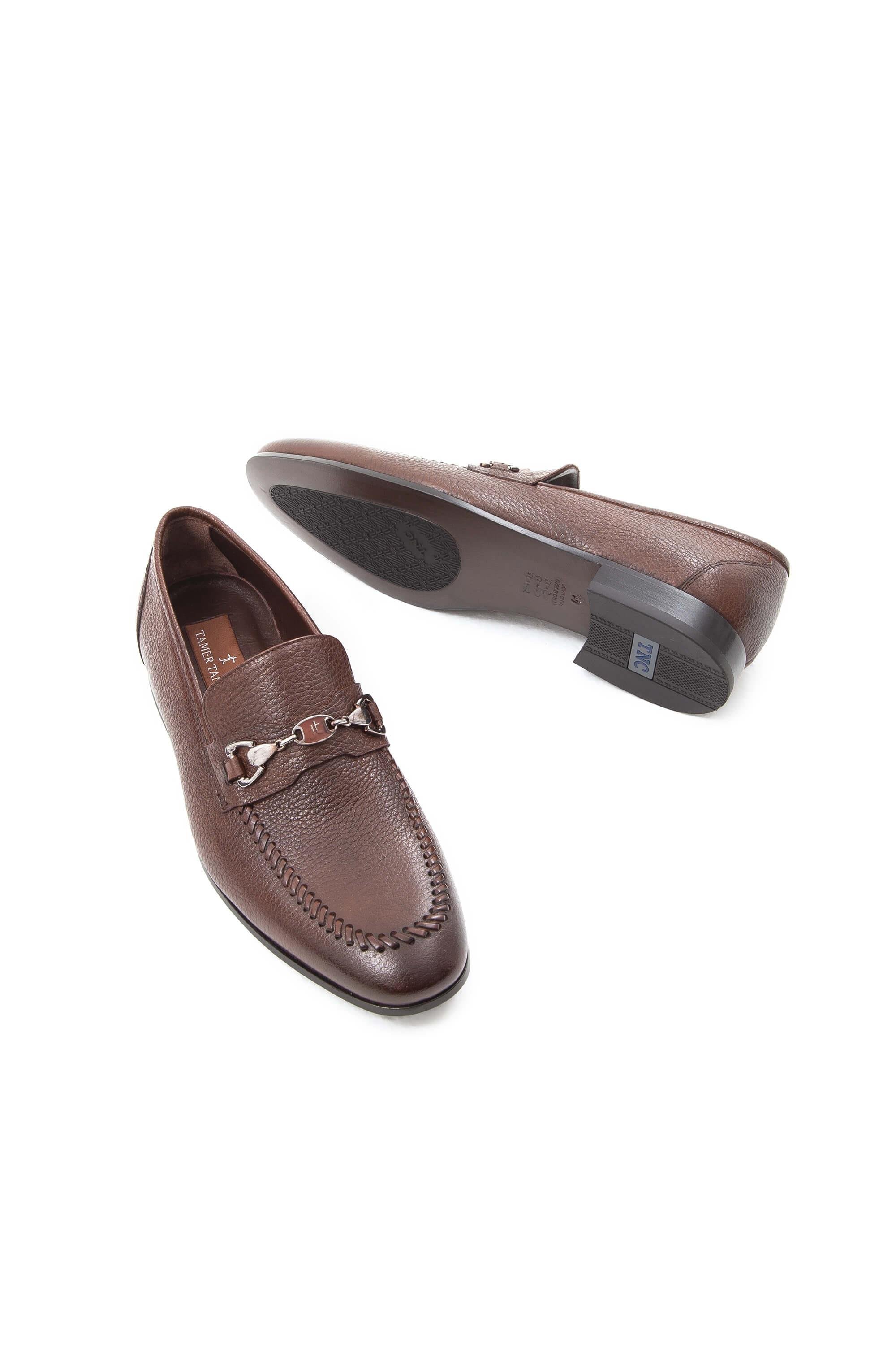 Tamer Tanca Erkek Hakiki Deri Taba Makosen Ayakkabı