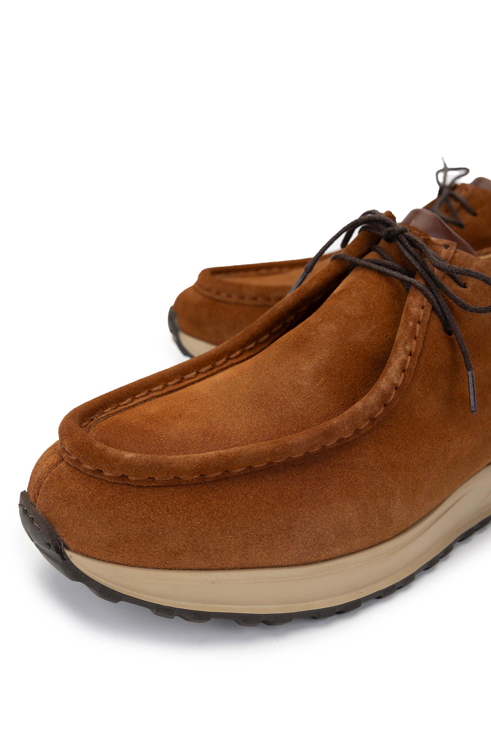 Tamer Tanca Erkek Hakiki Deri Tarçın Casual Ayakkabı