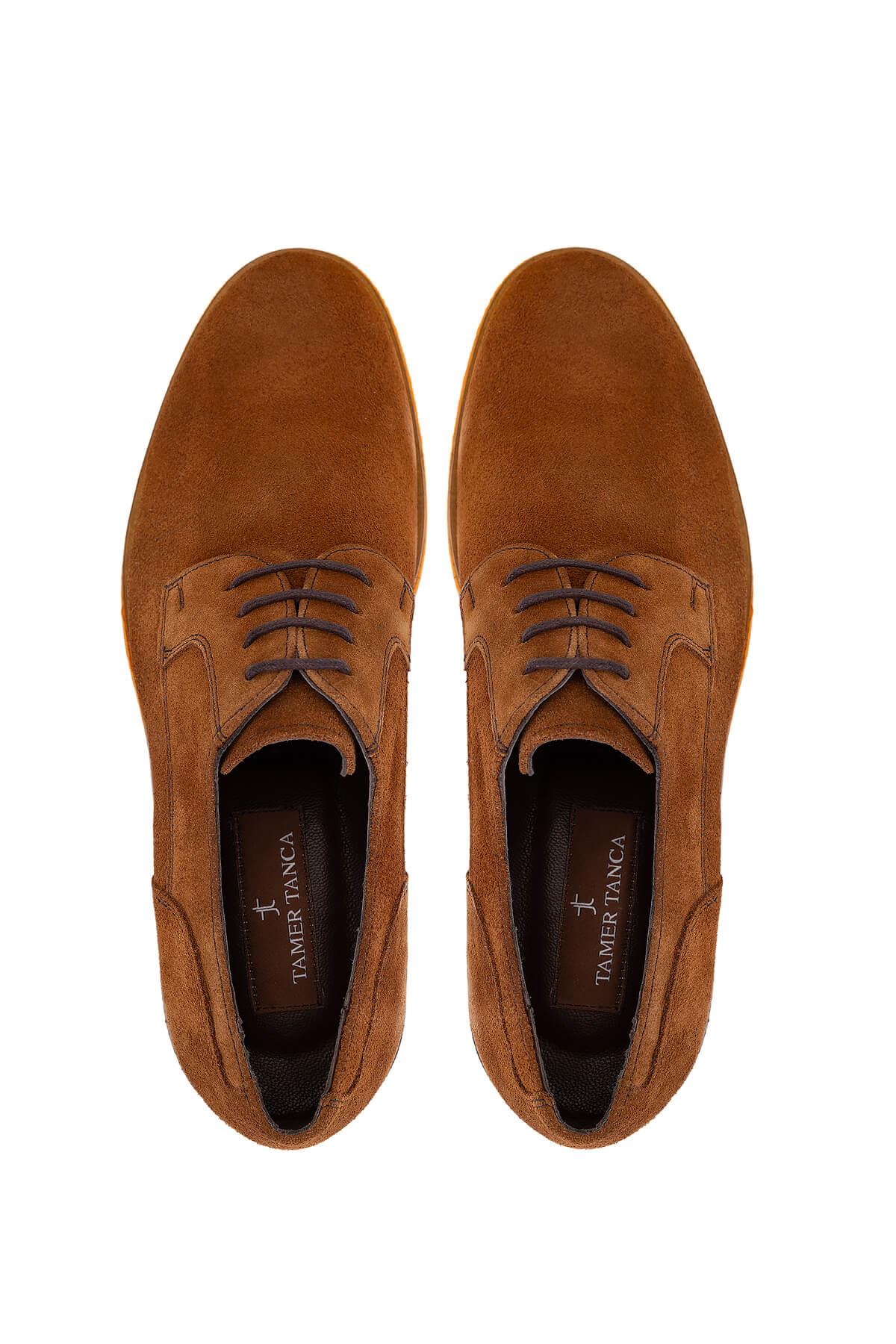 Tamer Tanca Erkek Hakiki Deri Tütün Süet Casual Ayakkabı