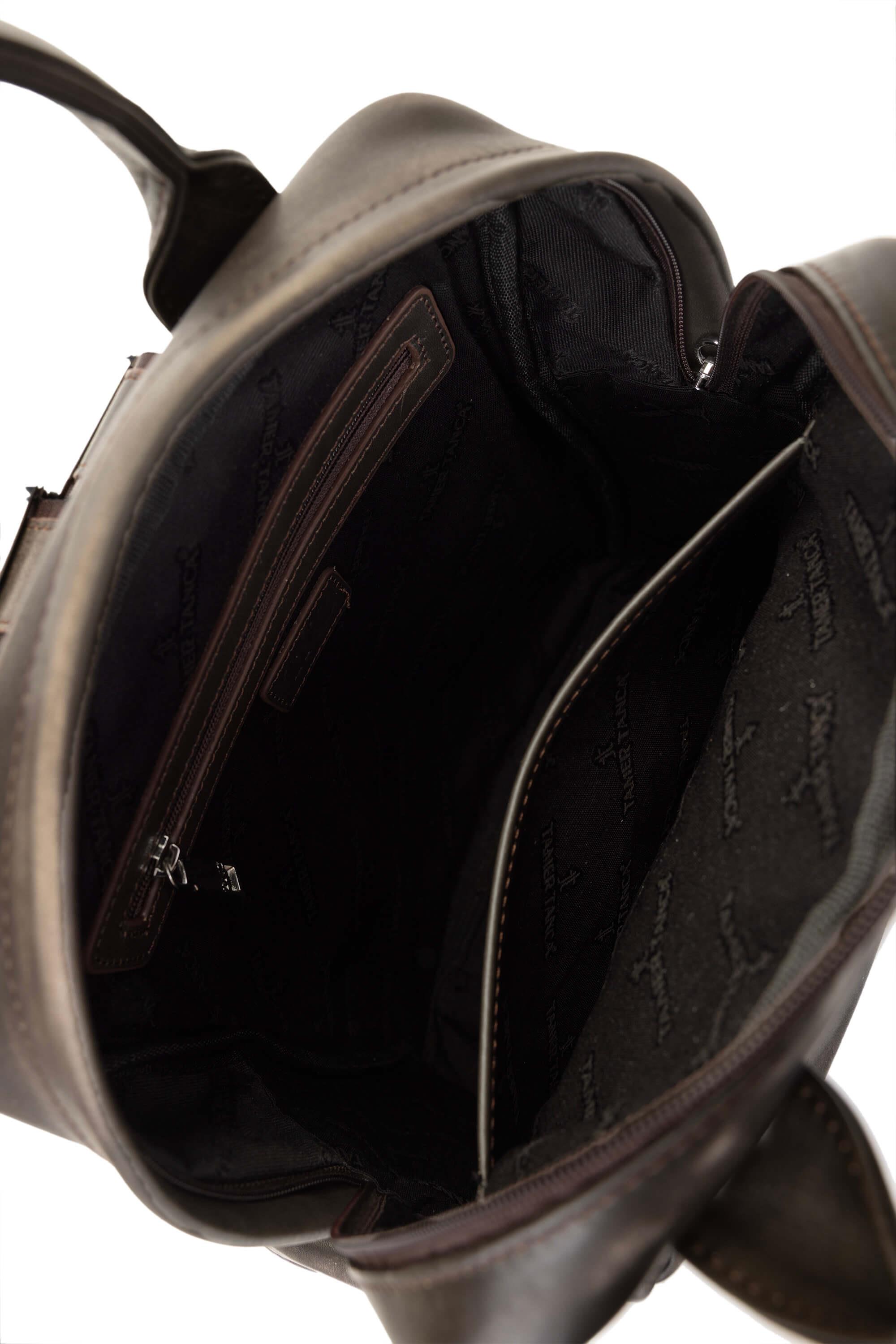 Tamer Tanca Erkek Hakiki Deri Viski Eskitme Sırt Çantası