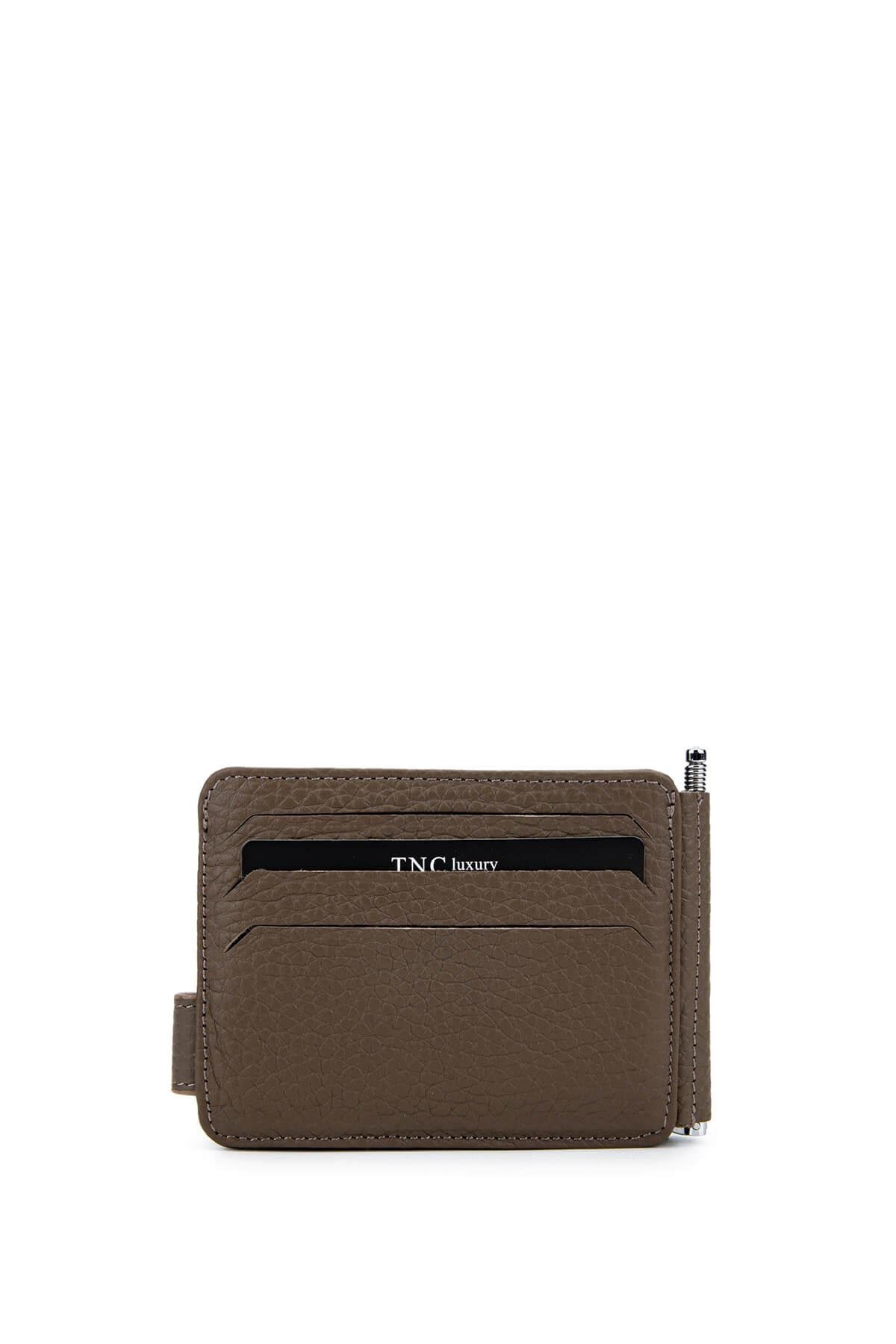 Tamer Tanca Erkek Hakiki Deri Vizon Floter Kartlık