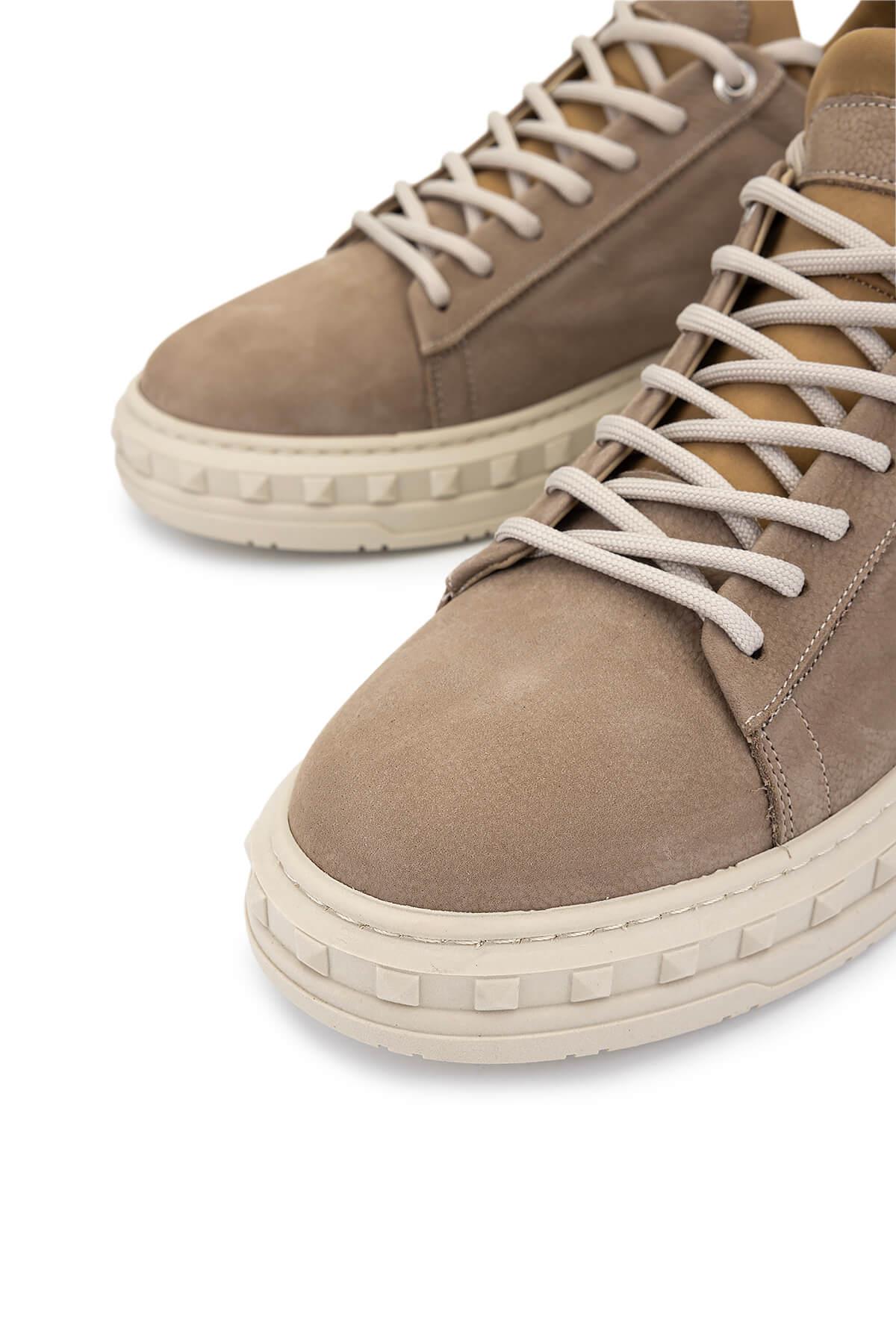 Tamer Tanca Erkek Hakiki Deri Vizon Nubuk Sneakers & Spor Ayakkabı