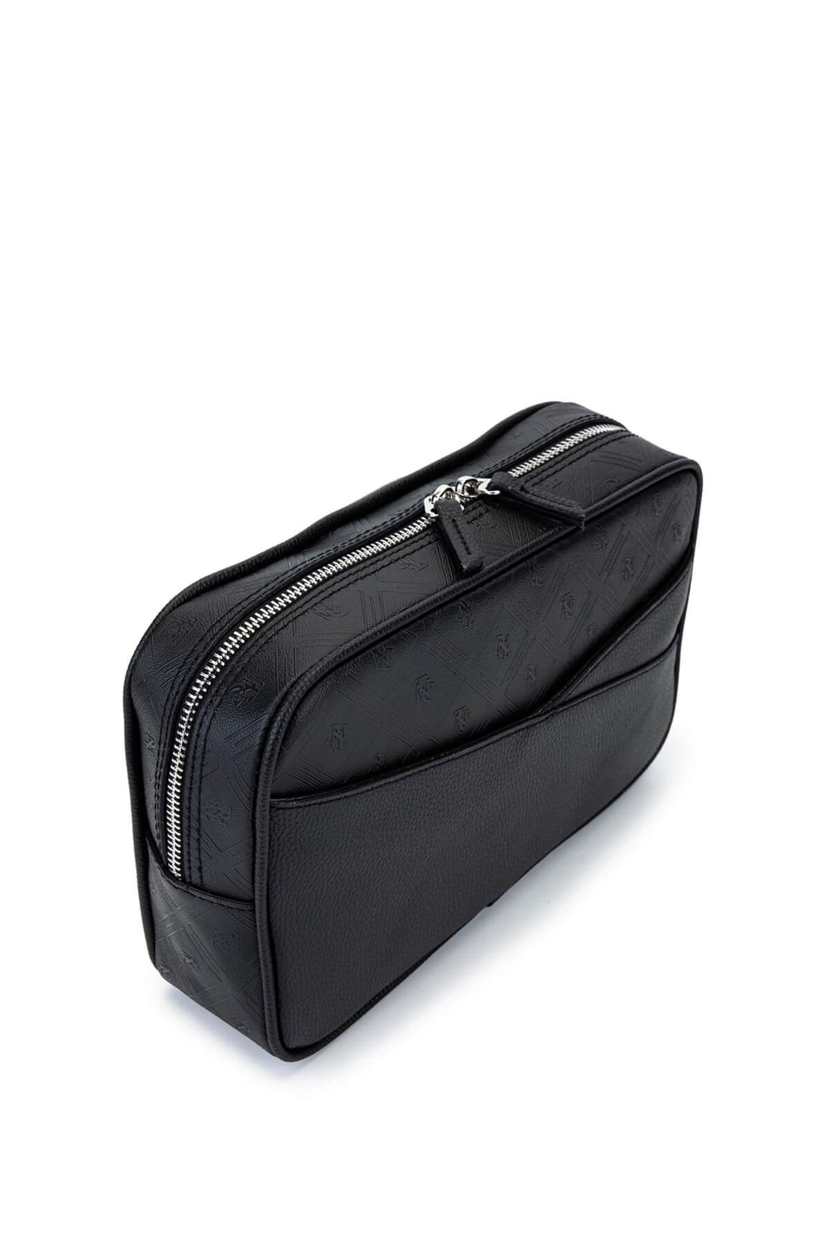 Tamer Tanca Erkek Suni Deri Siyah El Çantası