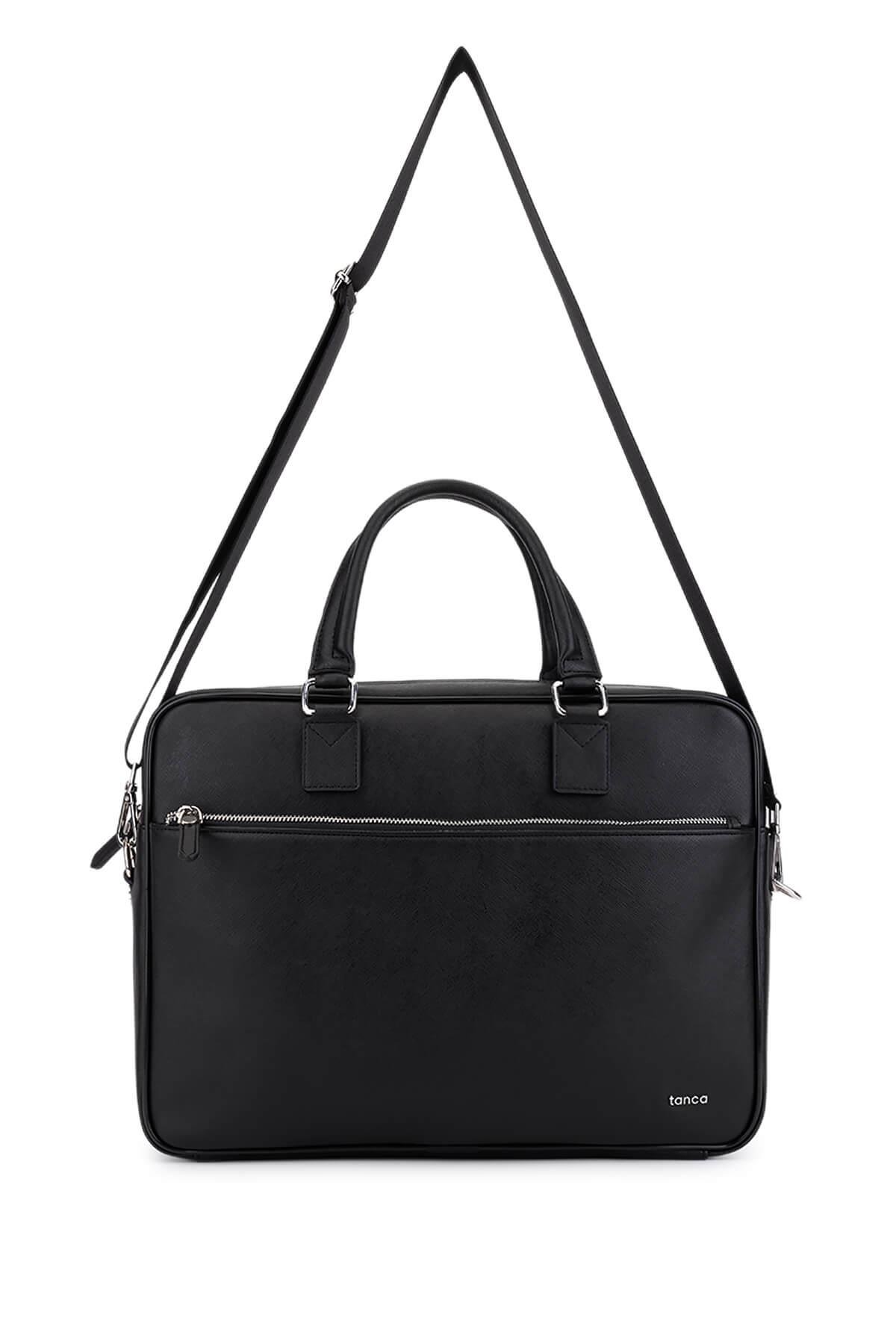Tamer Tanca Erkek Suni Deri Siyah Evrak Çantası