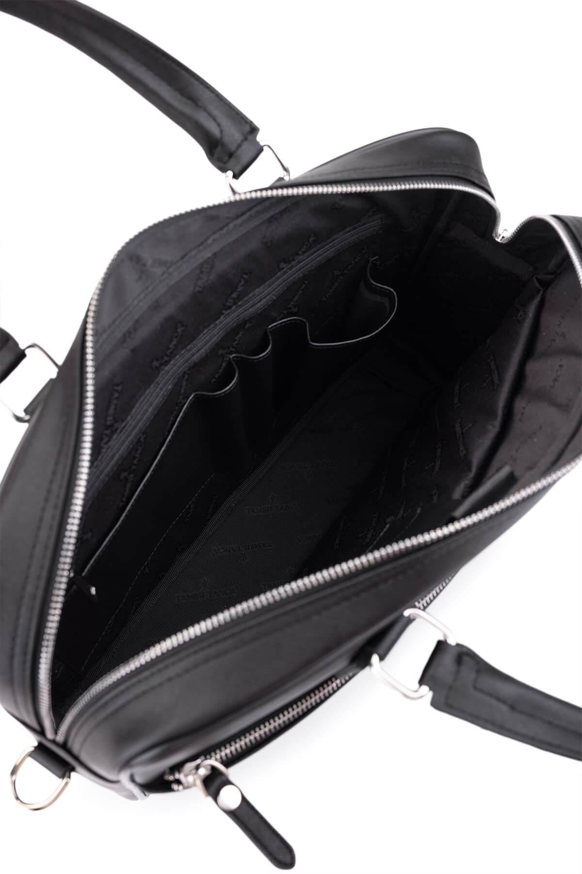 Tamer Tanca Erkek Suni Deri Siyah Evrak Çantası