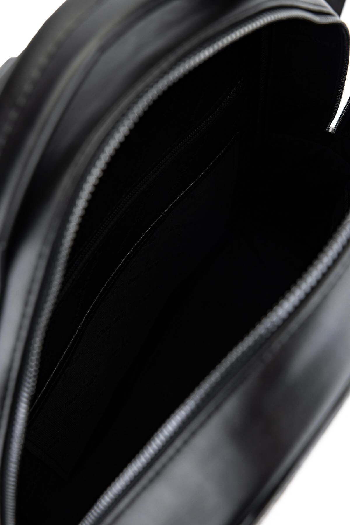 Tamer Tanca Erkek Suni Deri Siyah Sırt Çantası