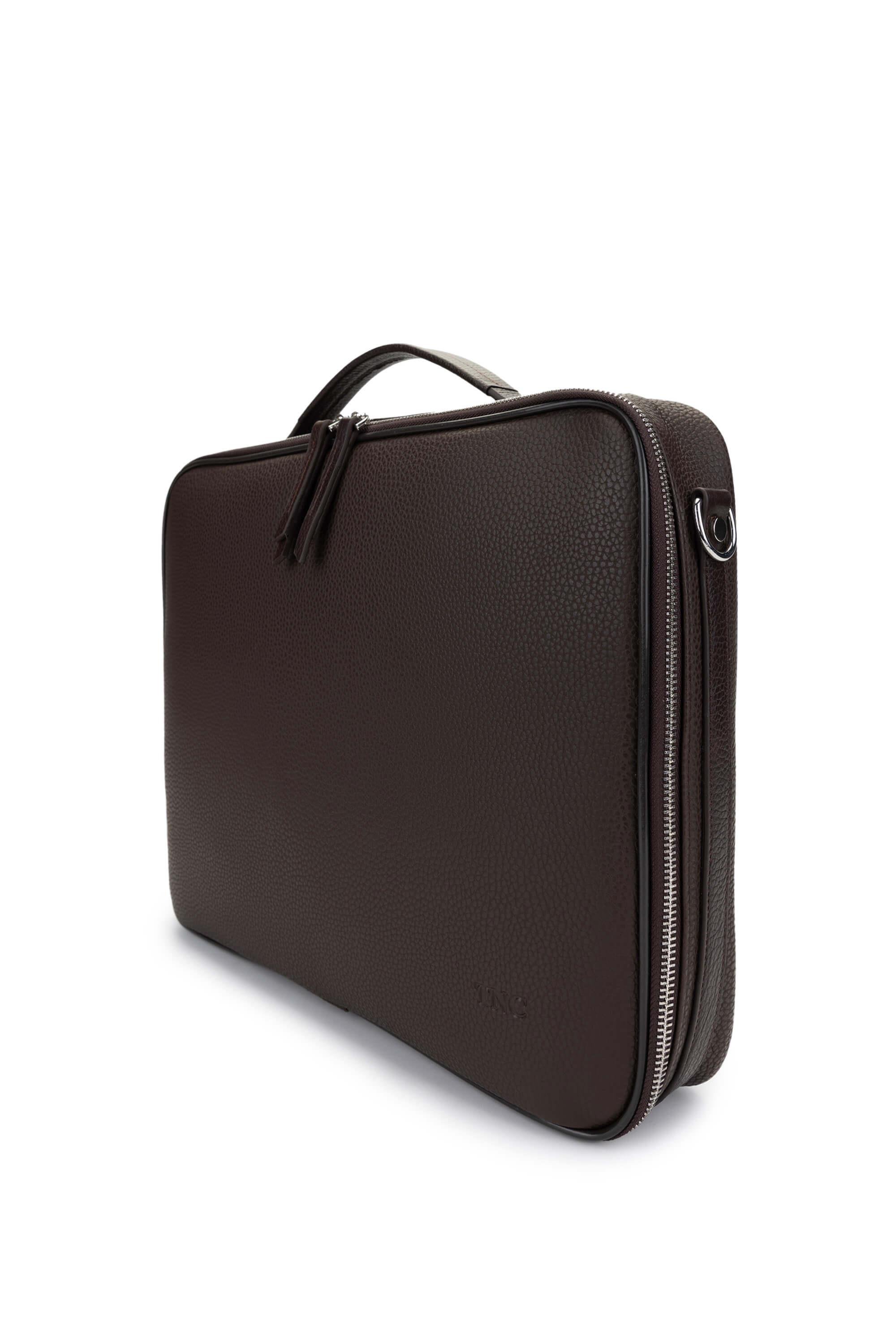 Tamer Tanca Erkek Vegan Kahverengi Evrak Çantası