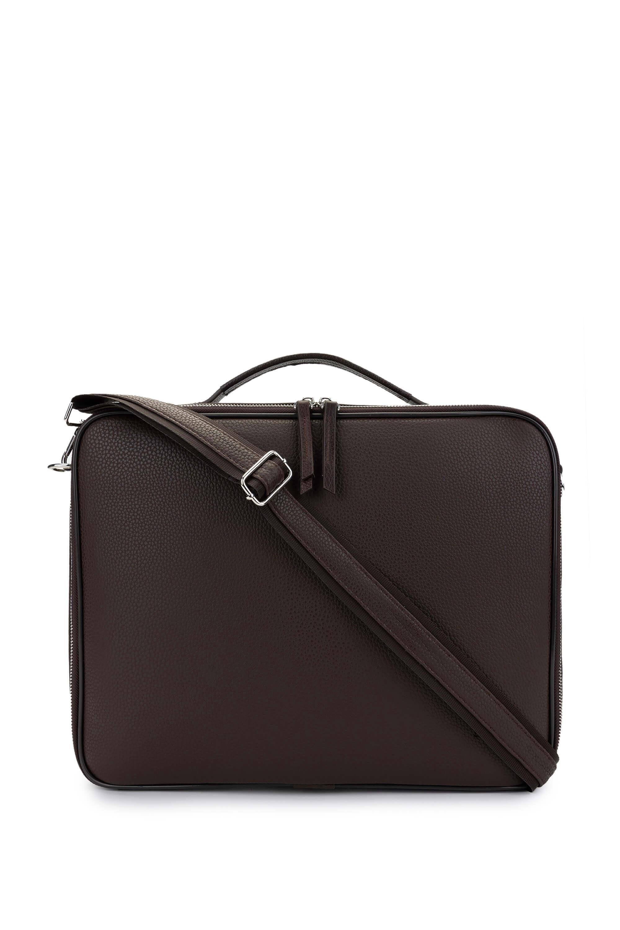 Tamer Tanca Erkek Vegan Kahverengi Evrak Çantası