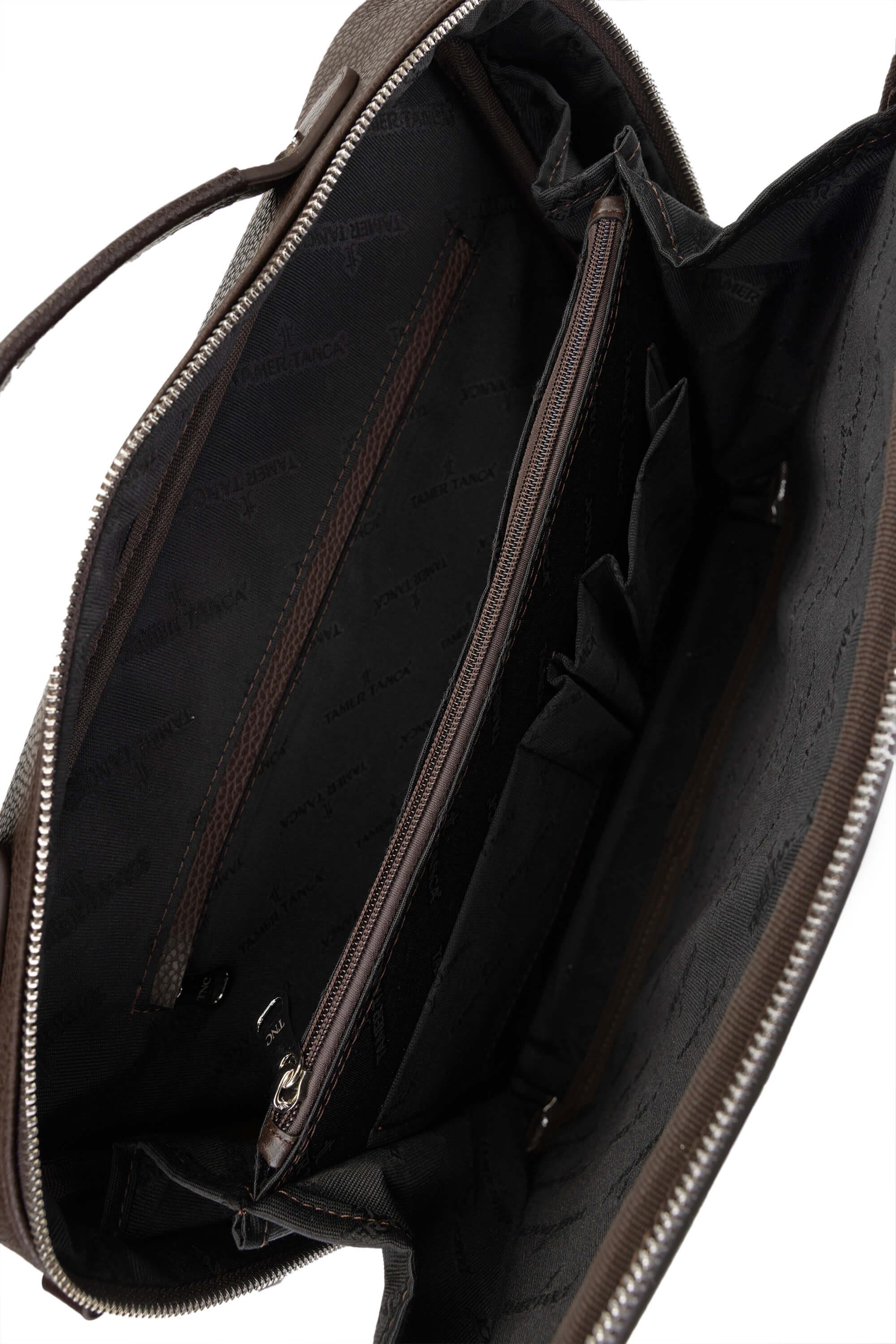 Tamer Tanca Erkek Vegan Kahverengi Evrak Çantası