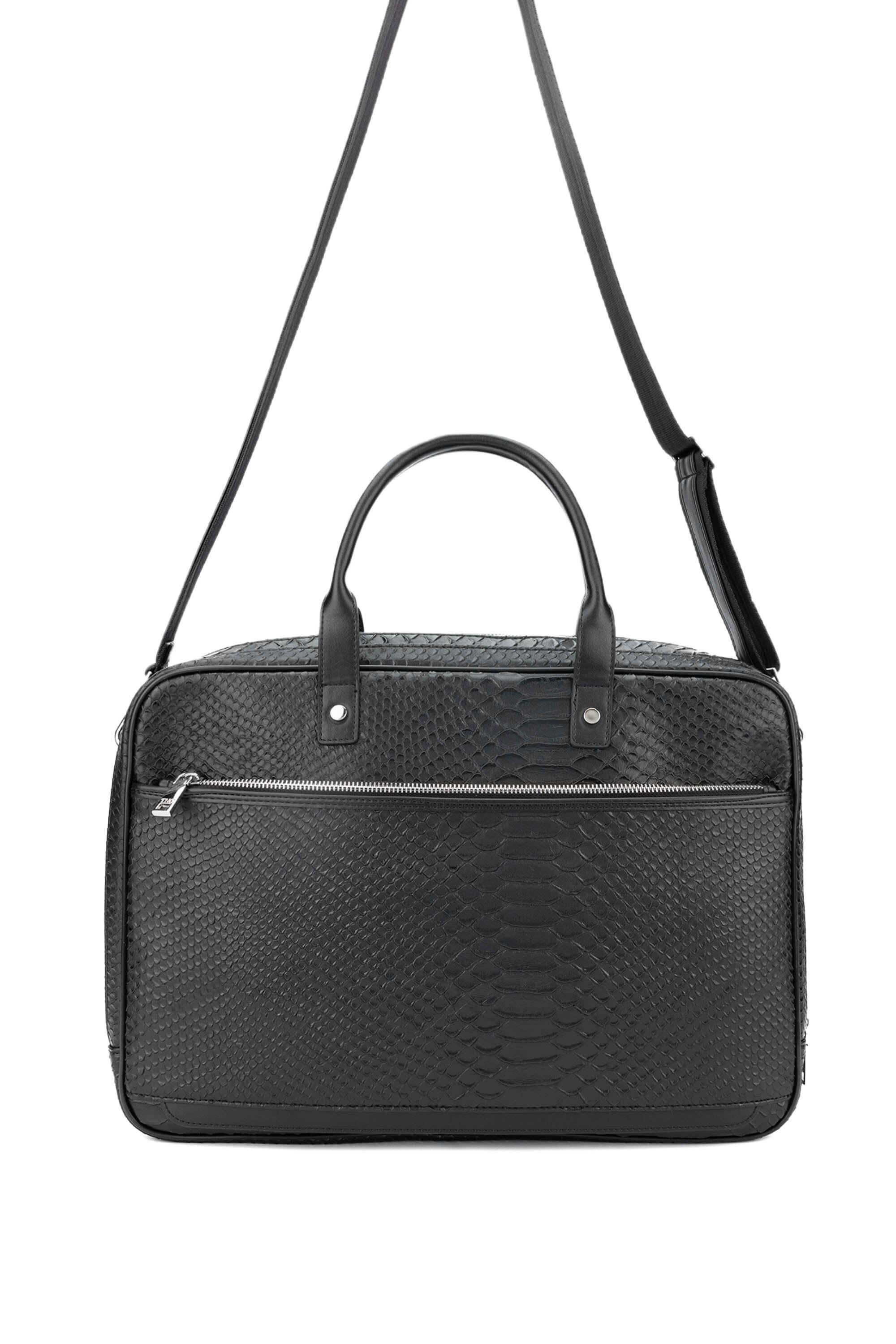 Tamer Tanca Erkek Vegan Siyah Evrak Çantası