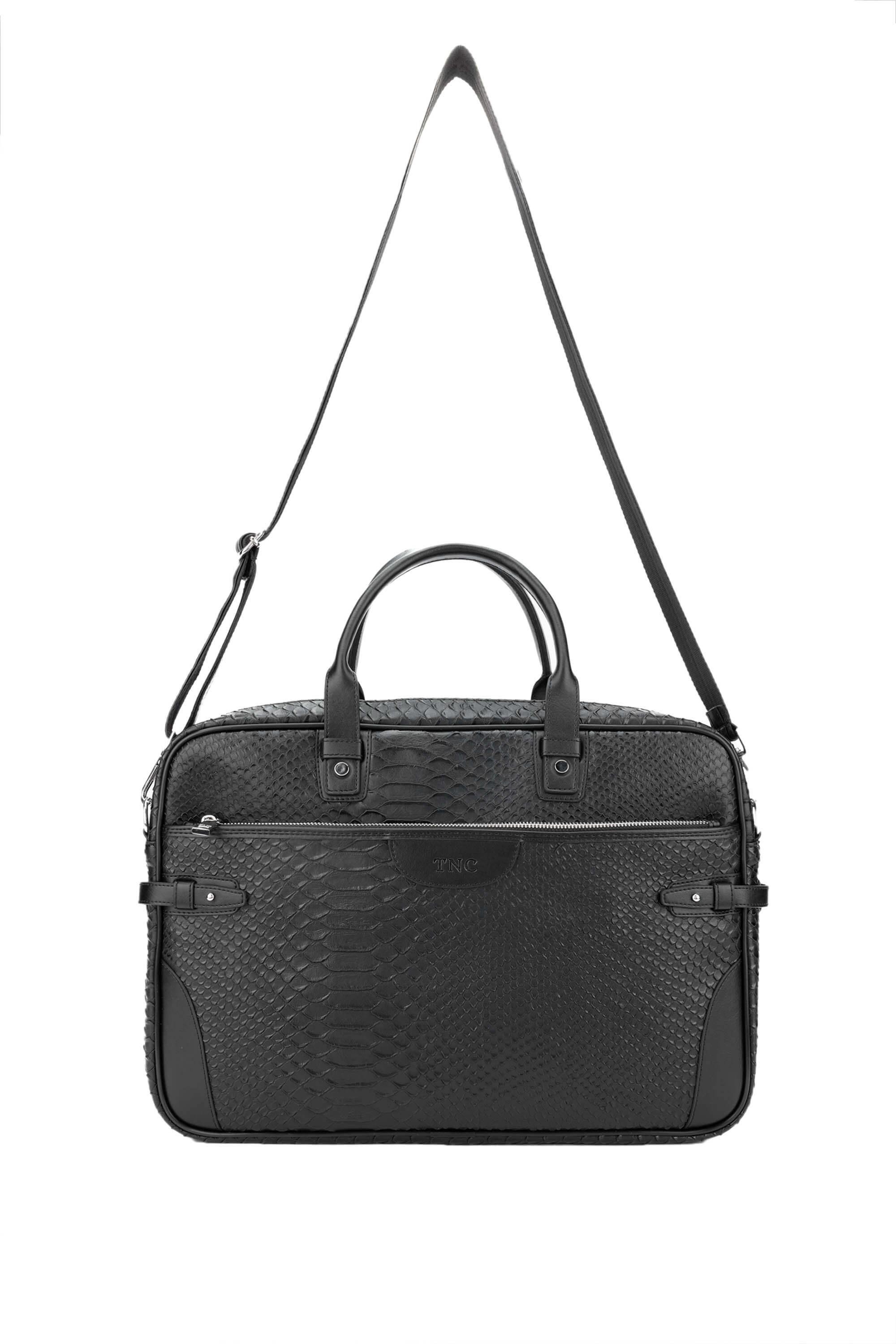 Tamer Tanca Erkek Vegan Siyah Evrak Çantası