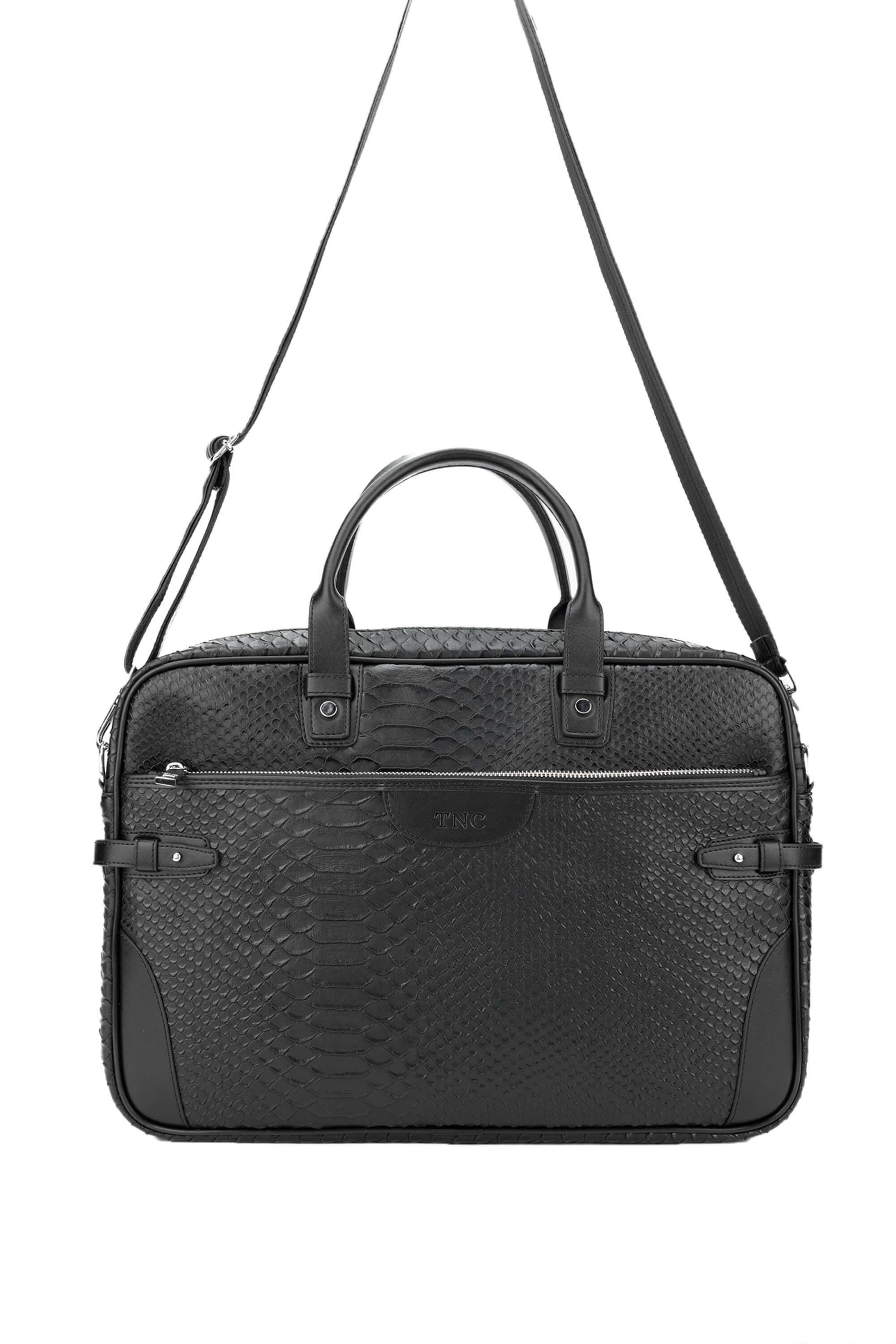 Tamer Tanca Erkek Vegan Siyah Evrak Çantası