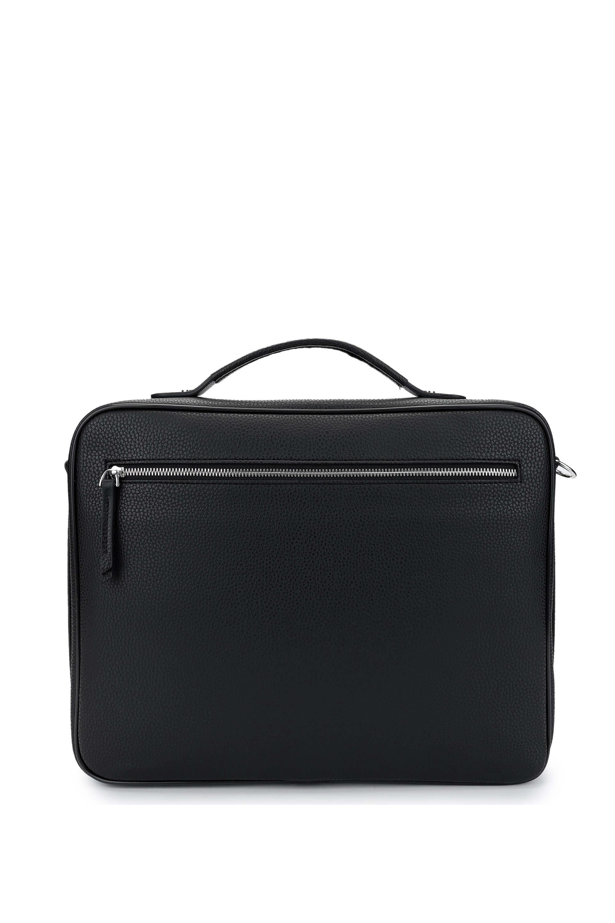 Tamer Tanca Erkek Vegan Siyah Floter Evrak Çantası